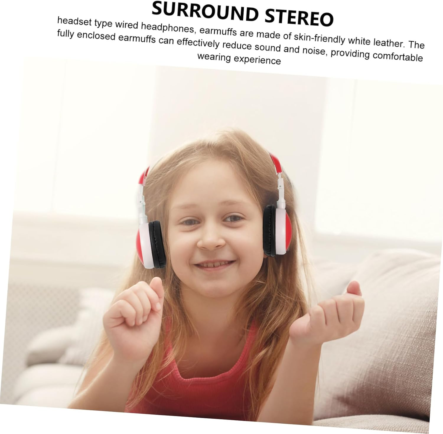 HOMSFOU Boys Girls Headphones with Cable Foldable Stereo Music Headset for School Home Travel Socket Earphones for Students and on the Go image number 1