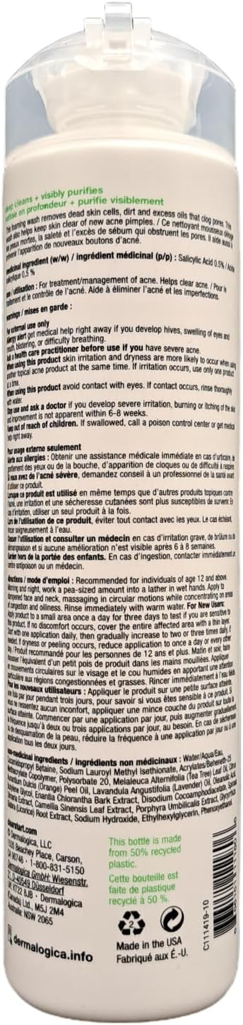 Dermalogica Clear Start Breakout Clearing Foaming Wash - 295Ml image number 5