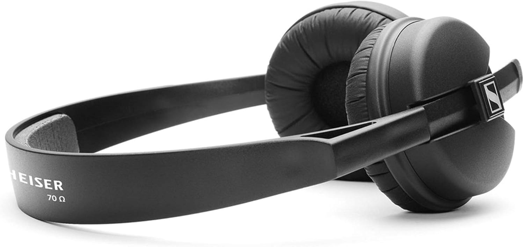 Sennheiser HD 25 Light Lightweight On-Ear DJ & Monitoring Headphones Robust Single Headband Design 1.5 M Removable Cable on Both Sides & 1/4 Inch Jack Adapter Included Black (508664) image number 1