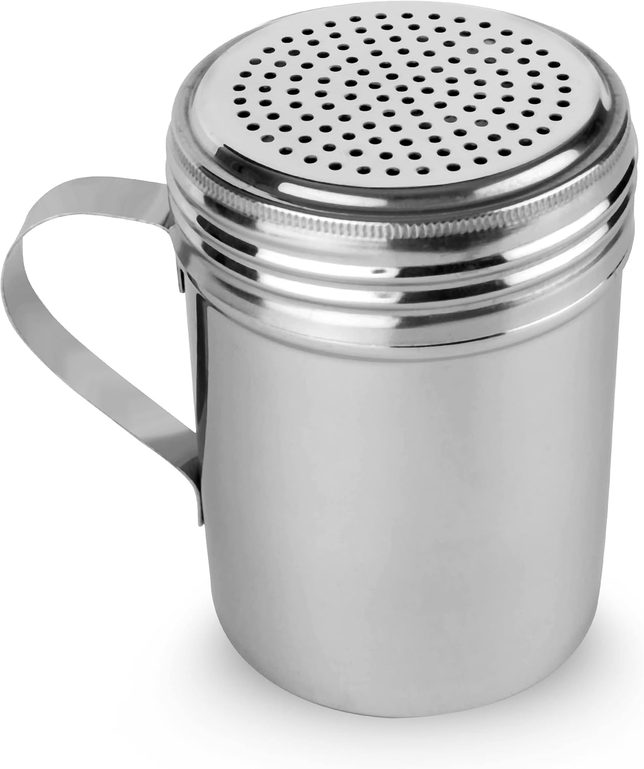 EHOMEA2Z Stainless Steel Dredge Shaker Ideal for Salt, Spice, Sugar, Flour (1, 10 Oz) image number 4