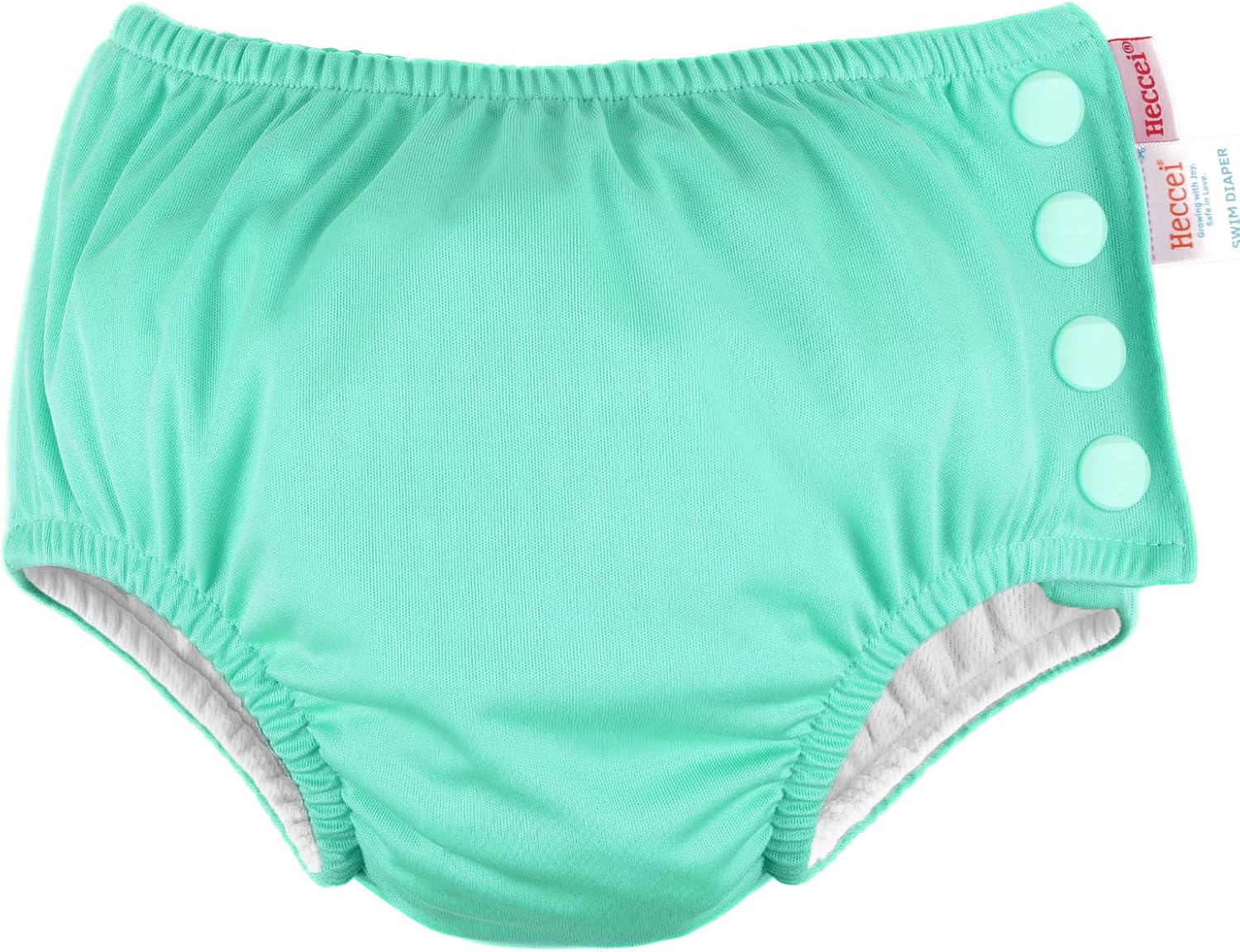 HECCEI Baby Swim Diapers (Green, 0-6 Months) image number 5