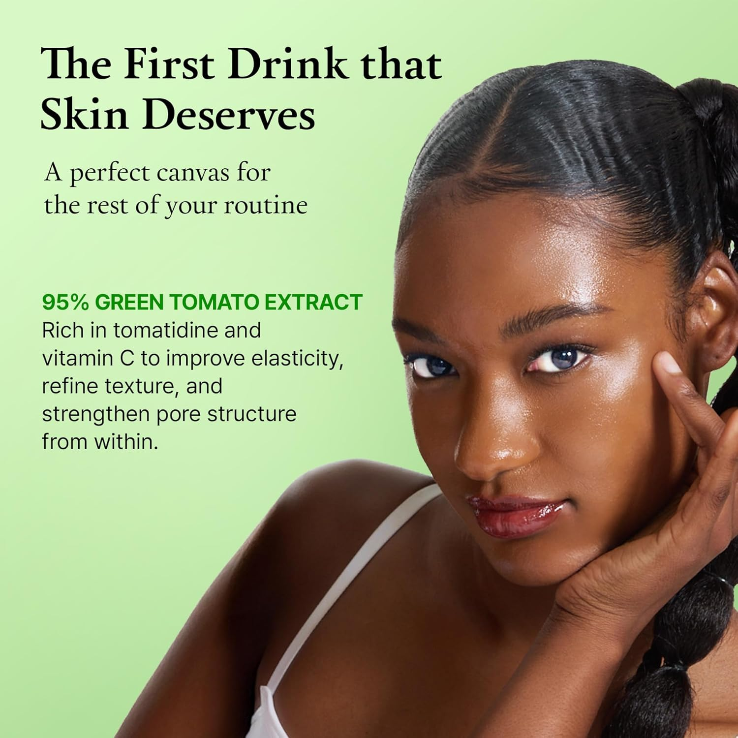 FULLY Green Tomato Toner, Pore Tightening with 95% Green Tomato Extract and VIT C, Skin Soothing and Hydrating, Fragrance Free, Vegan & Dermatologically Tested, 250Ml image number 4