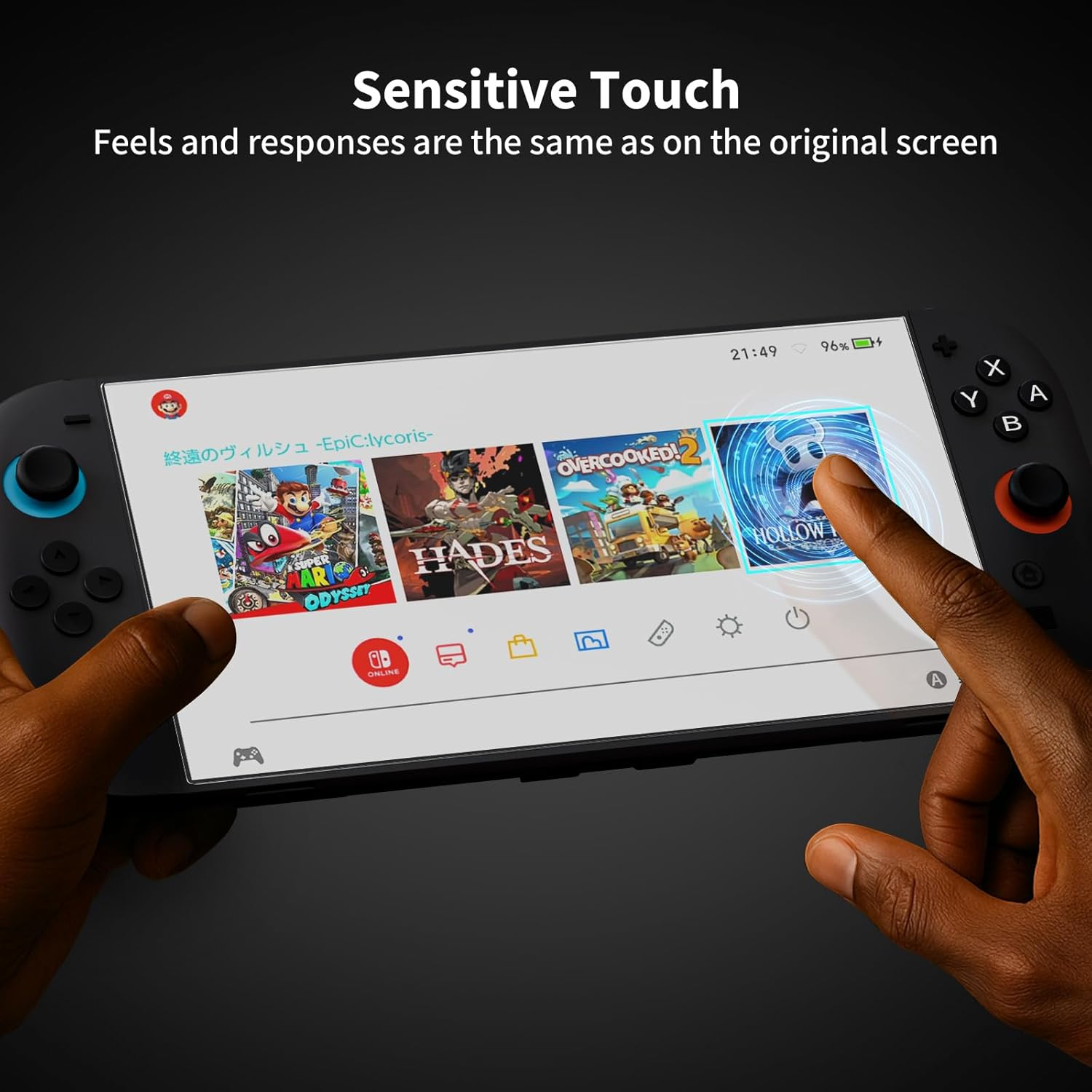 COOWPS Screen Protector Tempered Glass for Nintendo Switch 2 Model 2025 with Alignment Frame, Accessories Ultra HD Clear Anti-Scratch Glass Protector 9H Hardness Easy to Install for Switch2, 2-Pack image number 2