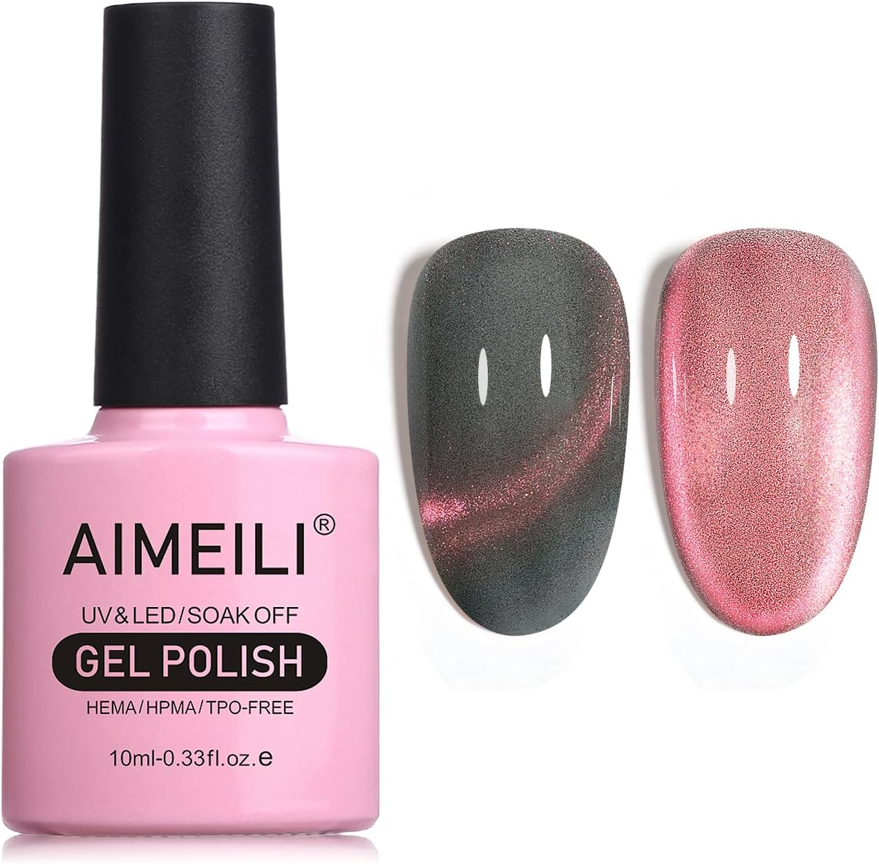 AIMEILI Cat Eye Gel Nail Polish Soak off U V LED Hema Free Cruelty Free Vegan Gel Polish Colors for Nail Art DIY Gel Nail Manicure 742 - C6523_719 image number 7