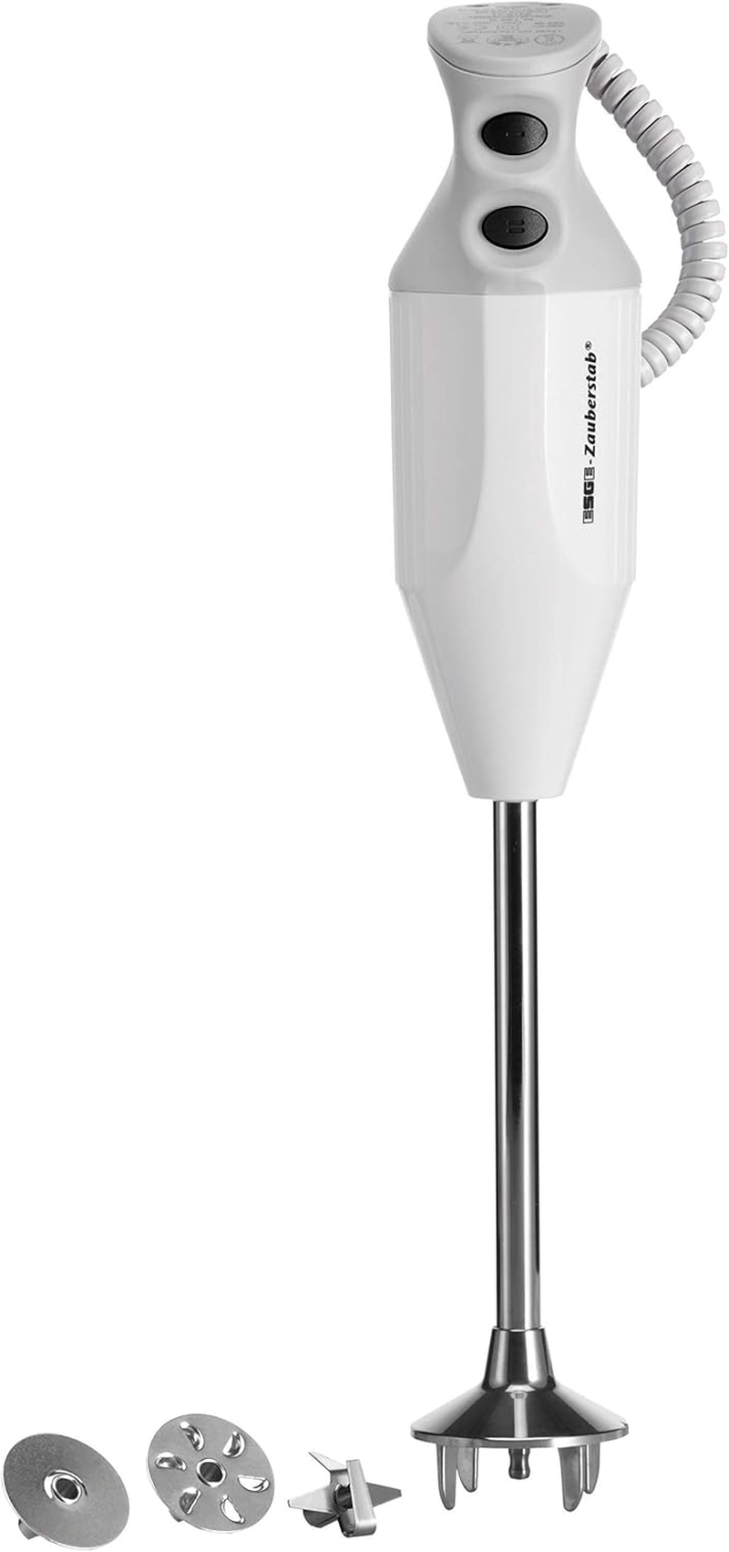 ESGE Zauberstab P 200 Professional Hand Blender White with Accessories up to 17,000 Rpm, 90860, White/Grey image number 2