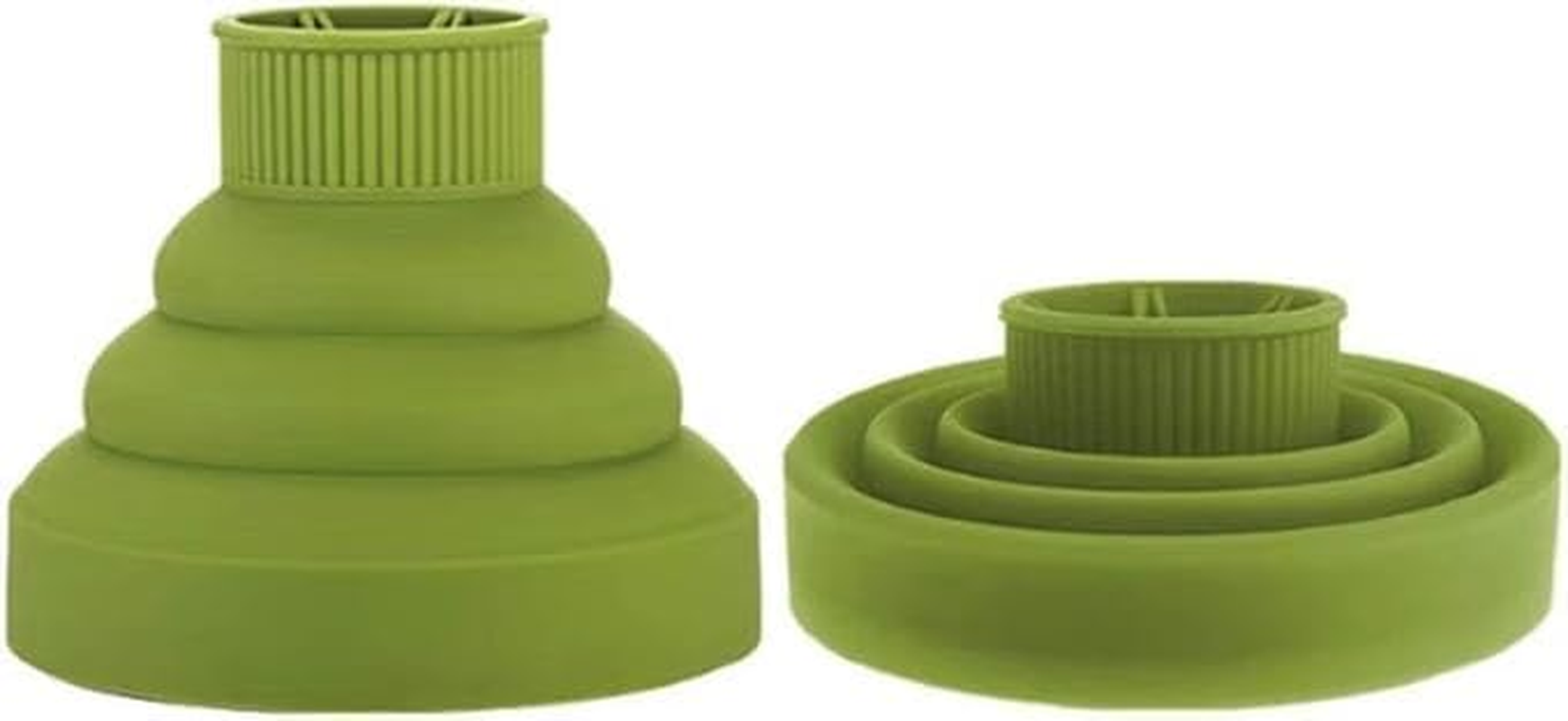 Collapsible Silicone Hair Dryer Diffuser,Portable Travel Diffuser Attachment for Natural & Thick Hair, Fits Nozzles 1.65" to 1.77", Professional Blow Dryer Accessory,Black