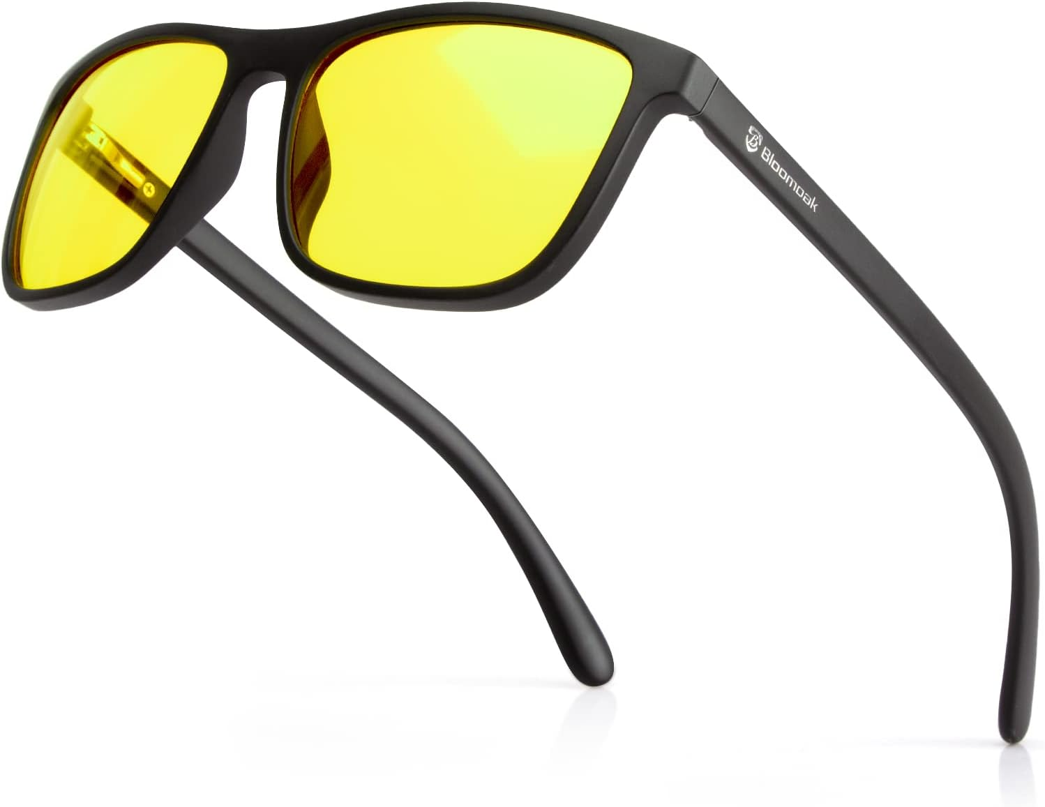 Bloomoak Blue Light Blocking Glasses-Gaming Glasses-Anti Glare - anti Fatigue-Tr90 Material-Suitable for Screens, Games, Tvs, Mobile Phones&hellip; (Yellow - 65% - anti 70% Glare, Normal)