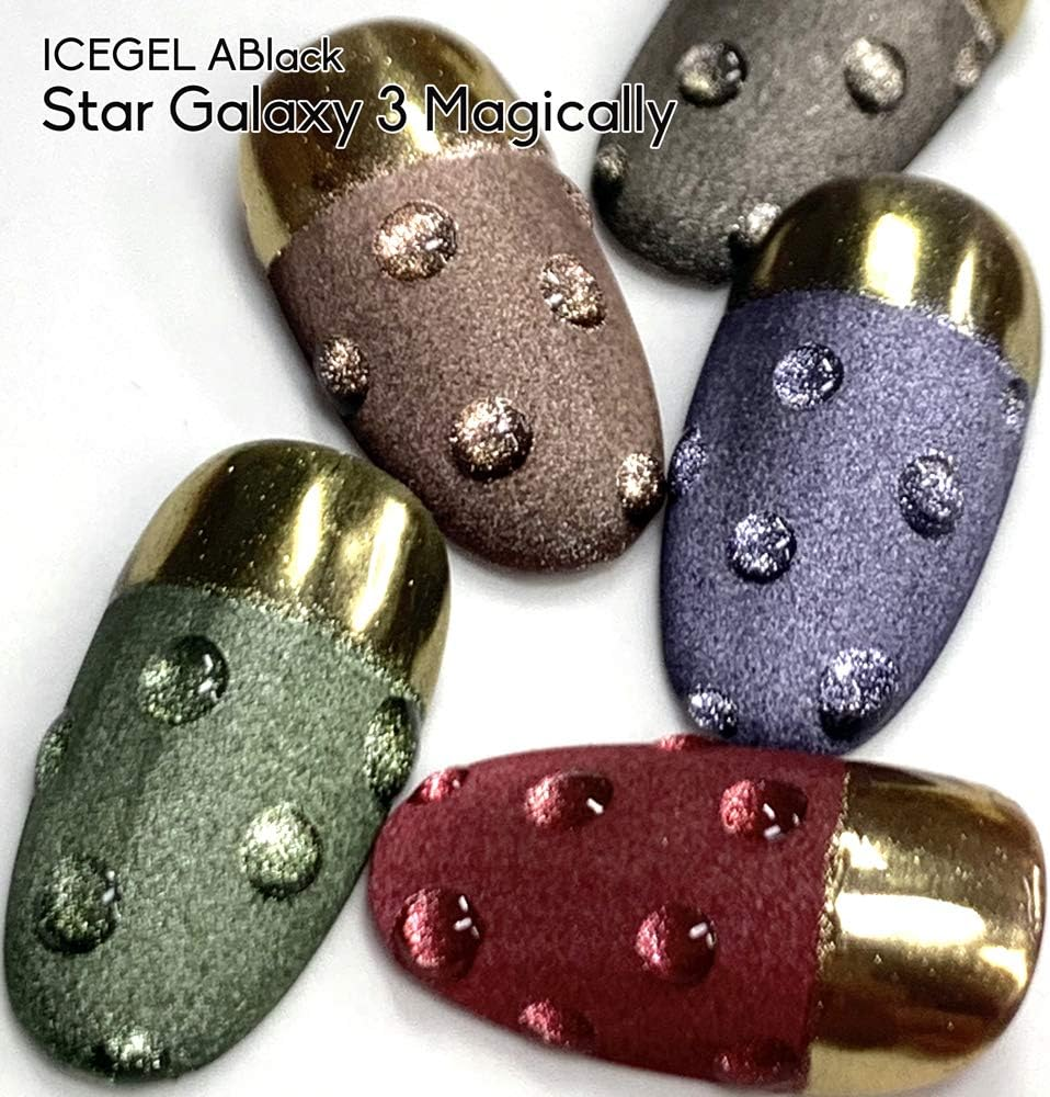 ICE GEL ABLACK Star Galaxy Gel, Color Gel, 1158, 0.1 Oz (3 G), Gel Nails, 0.1 Oz (3 G) (X 1) image number 3