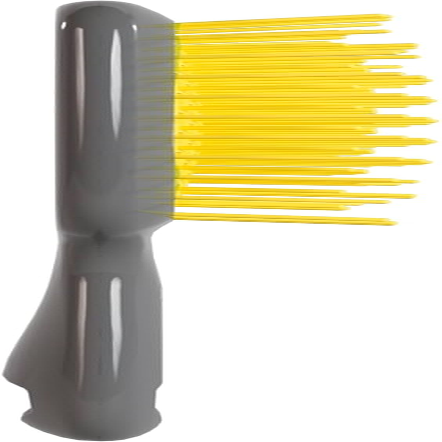 FHI Heat Unbrush Grey Handle, Yellow