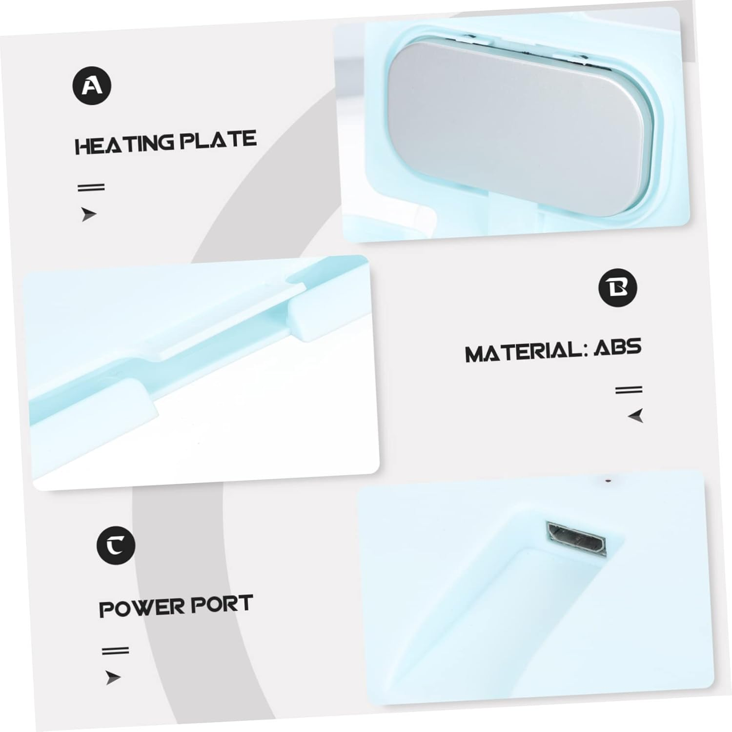 Abaodam Portable Baby Wipe Warmer USB Cord, Pink Wet Tissue Heating Device for Travel and Car Use, Convenient Boys and Girls Wipes Thermostat image number 3