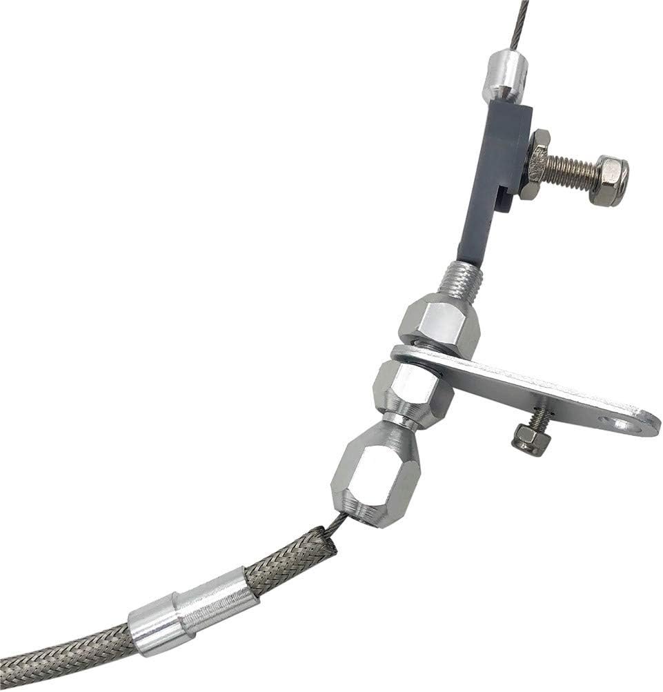 Transmission Kickdown Cable Kit,Stainless Braided Kick down Cable Replacement for Chrysler 904 Tranny Mopar image number 3