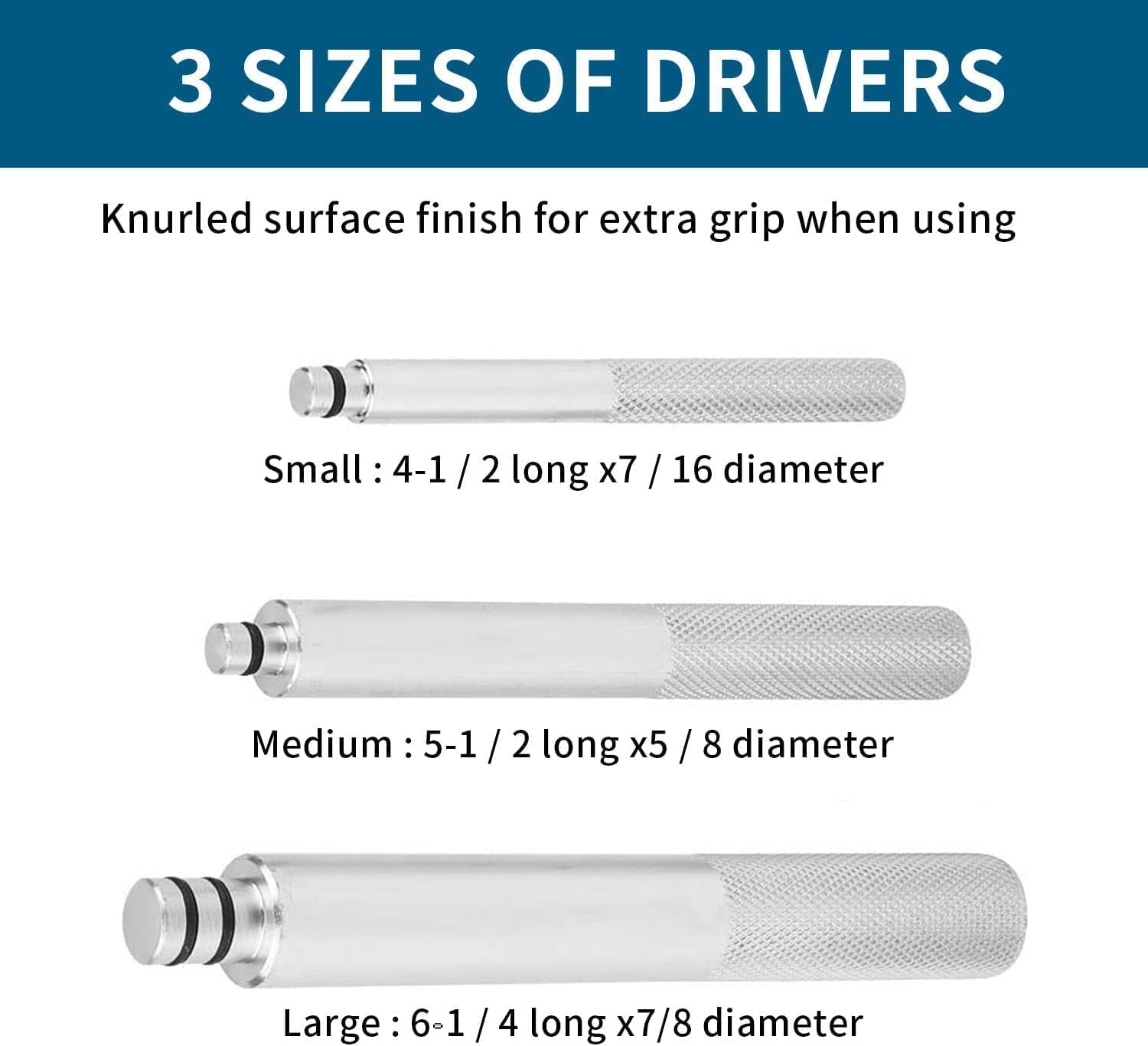 Bearing Race and Seal Driver Set, 17Pcs Auto Bearing Race Seal Driver Disc Tool Master Set Wheel Axle Bushing Removal Kit with Blue Carrying Case for Motorbikes, Bikes Wheel Bearings Kit image number 2
