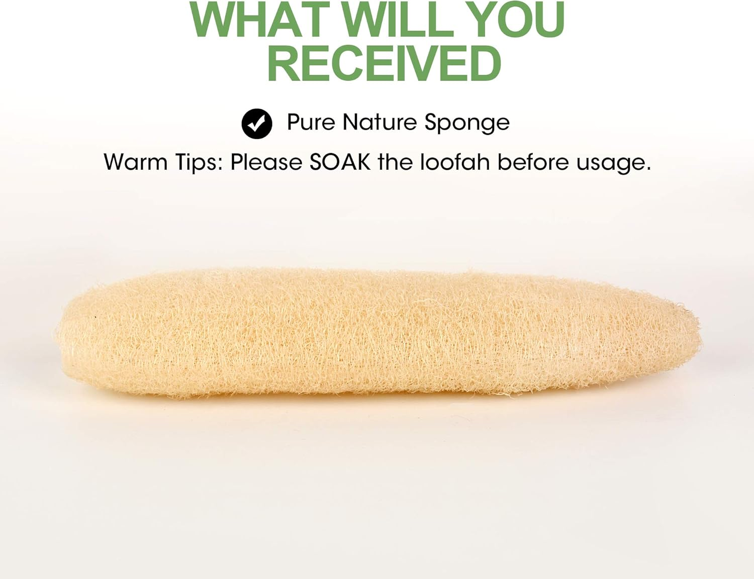LOBO Natural Shower Loofah Sponges Large Whole Organic Luffa Exfoliating Sponge for Daily Bath Loofa Scrubbers Sponges SPA Beauty - 4 PCS image number 6
