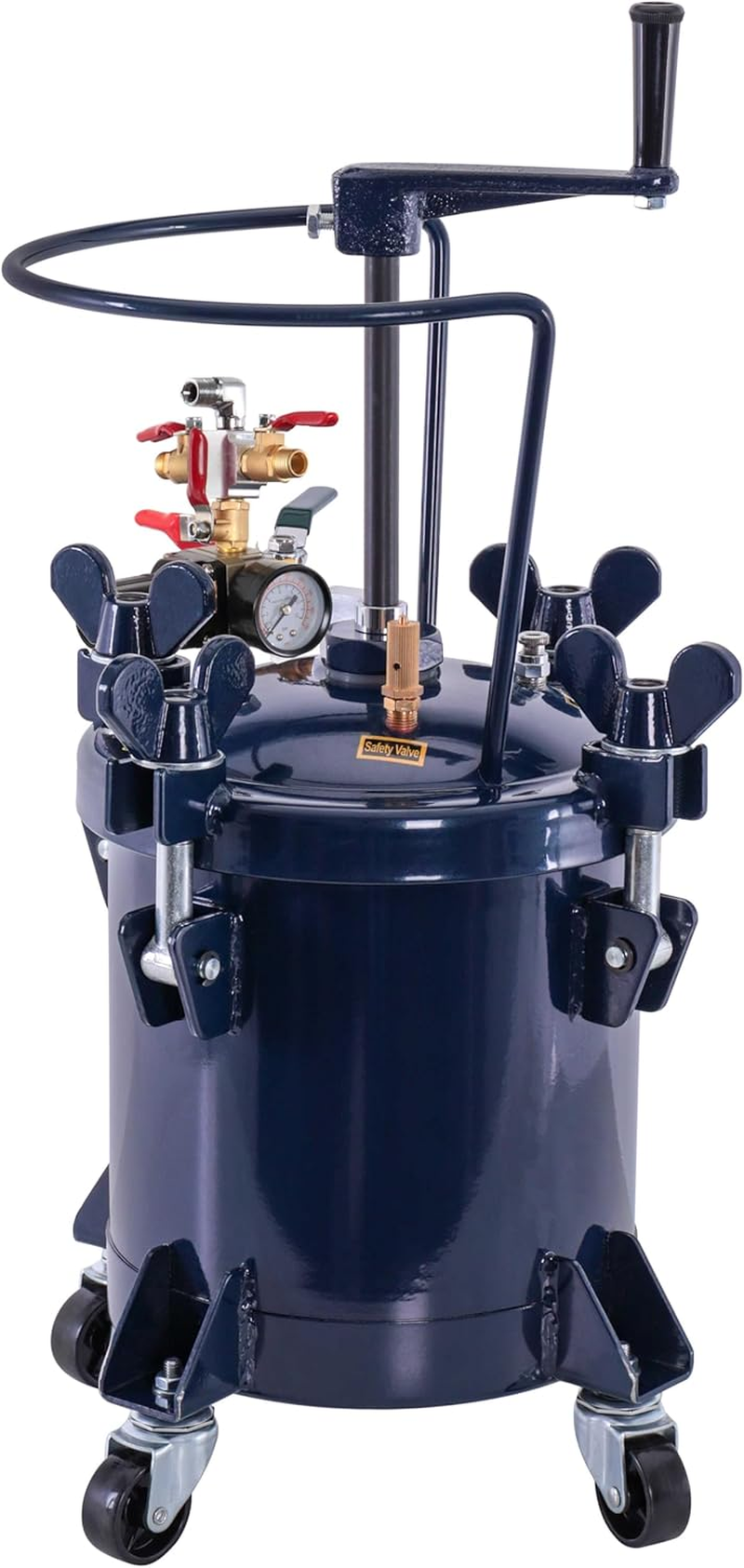 TCP Global 2-1/2 Gallon - (10 Liter) Pressure Pot Paint Tank with Regulator Pressure Gauge for Large Volume Painting and Autobody image number 1