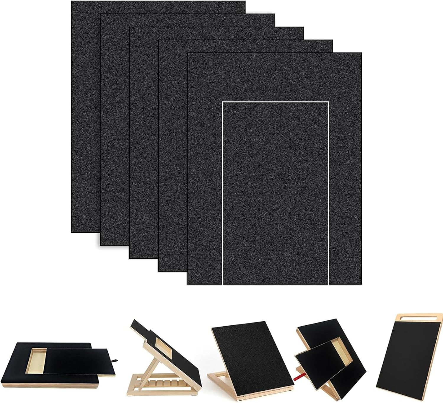 5-Pack Dog Nail Scratch Board Refills - Sandpaper Replacement Pads for Pet Nail Trimming & Claw Care (Fits Cats & Dogs) image number 4