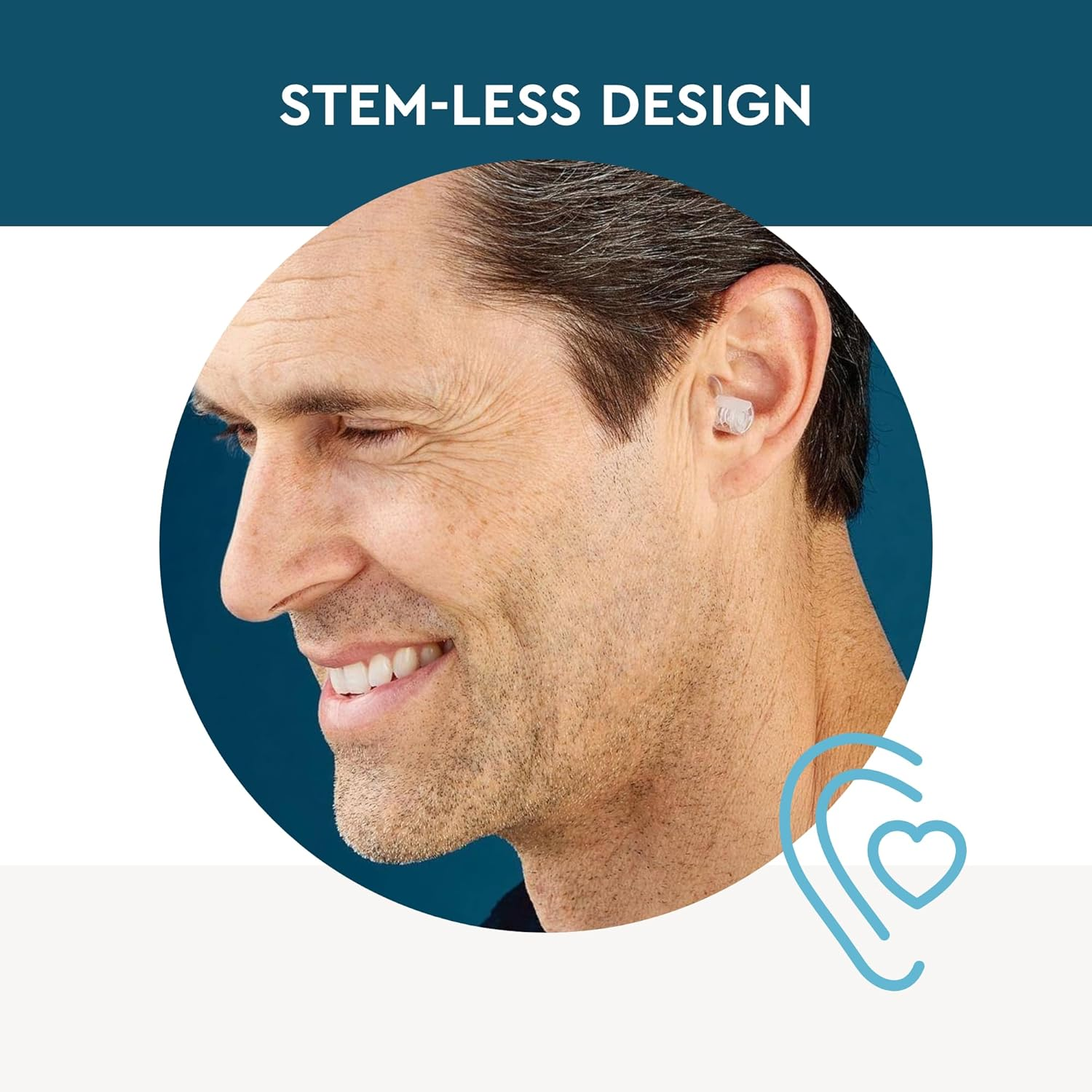 Etymotic Research ER20XS High-Fidelity Earplugs (Concerts, Musicians, Airplanes, Motorcycles, Sensitivity and Universal Hearing Protection) - Standard, Clear Stem image number 2