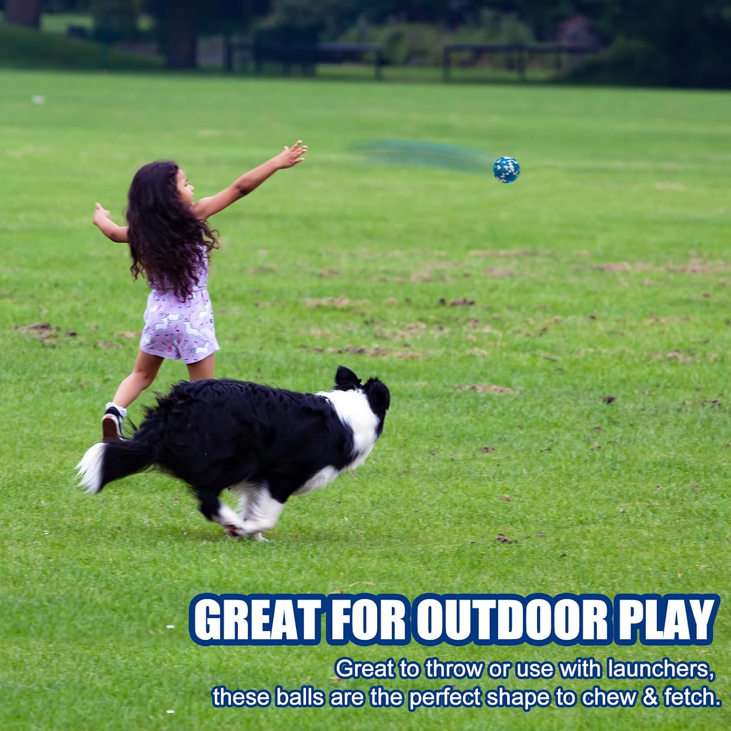 Mankoda Dog Balls, Indestructible Tennis Balls for Dogs, Durable Bouncy Dog Toy Balls for Aggressive Chewers, Interactive Dog Toys for Fetch Game, Lightweight Floating Dog Water Toy (4 Pack) image number 4