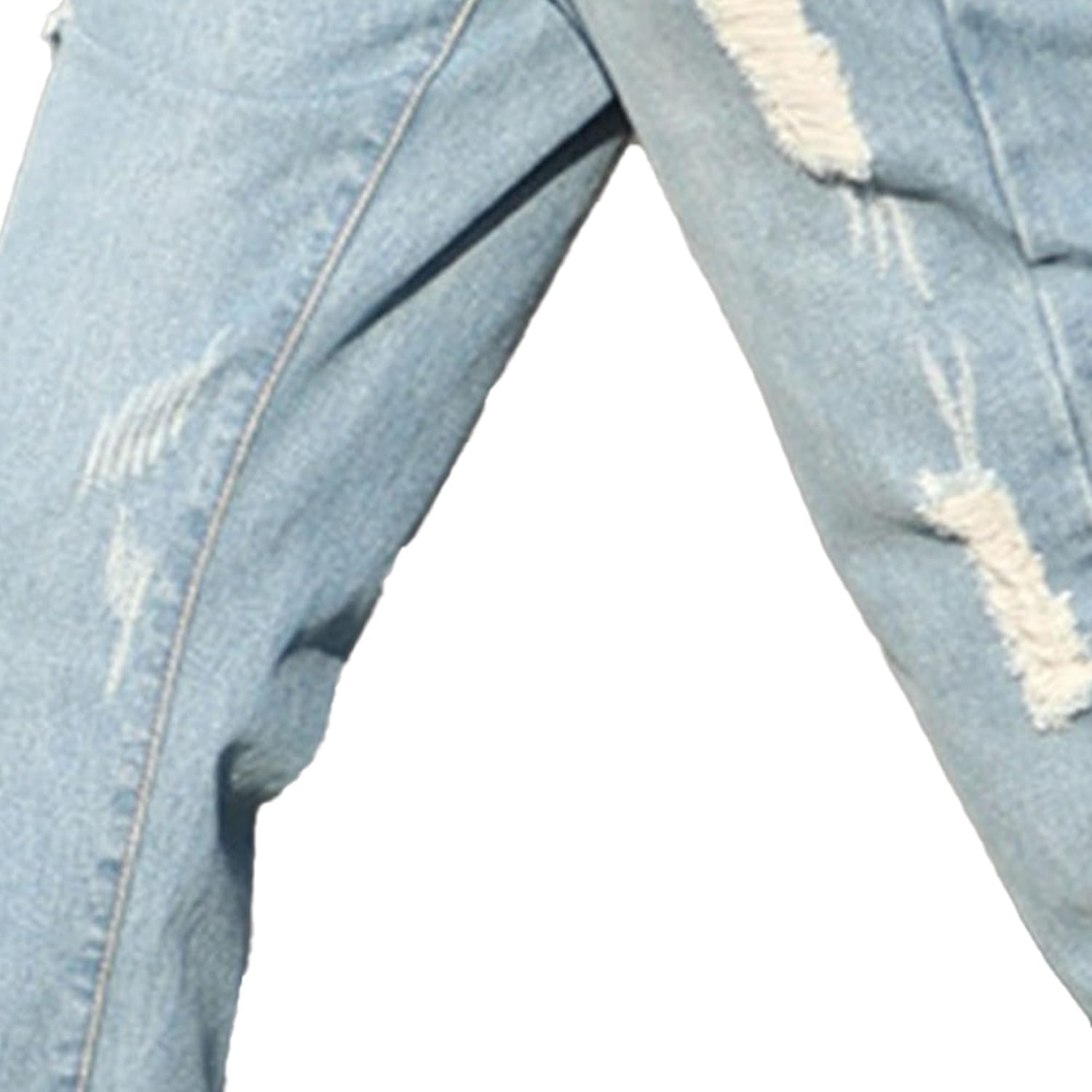 Men Wash Stretch Harem Denim Pants Casual Cozy Drawstring Feet Jeans Y2K Classic Mid Waist Elastic Trousers, Light Blue2, Small image number 3