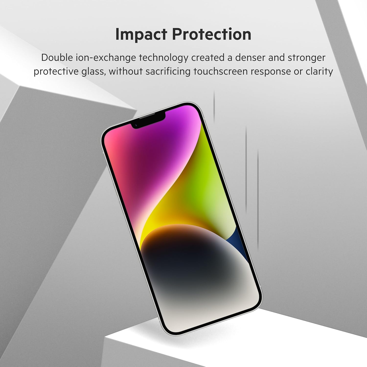 Belkin Iphone 14 Plus/13 Pro Max Screen Protector Ultraglass, Antimicrobial-Treated, Easy Application Bubble Free with Included Guide Tray, Transparent image number 3