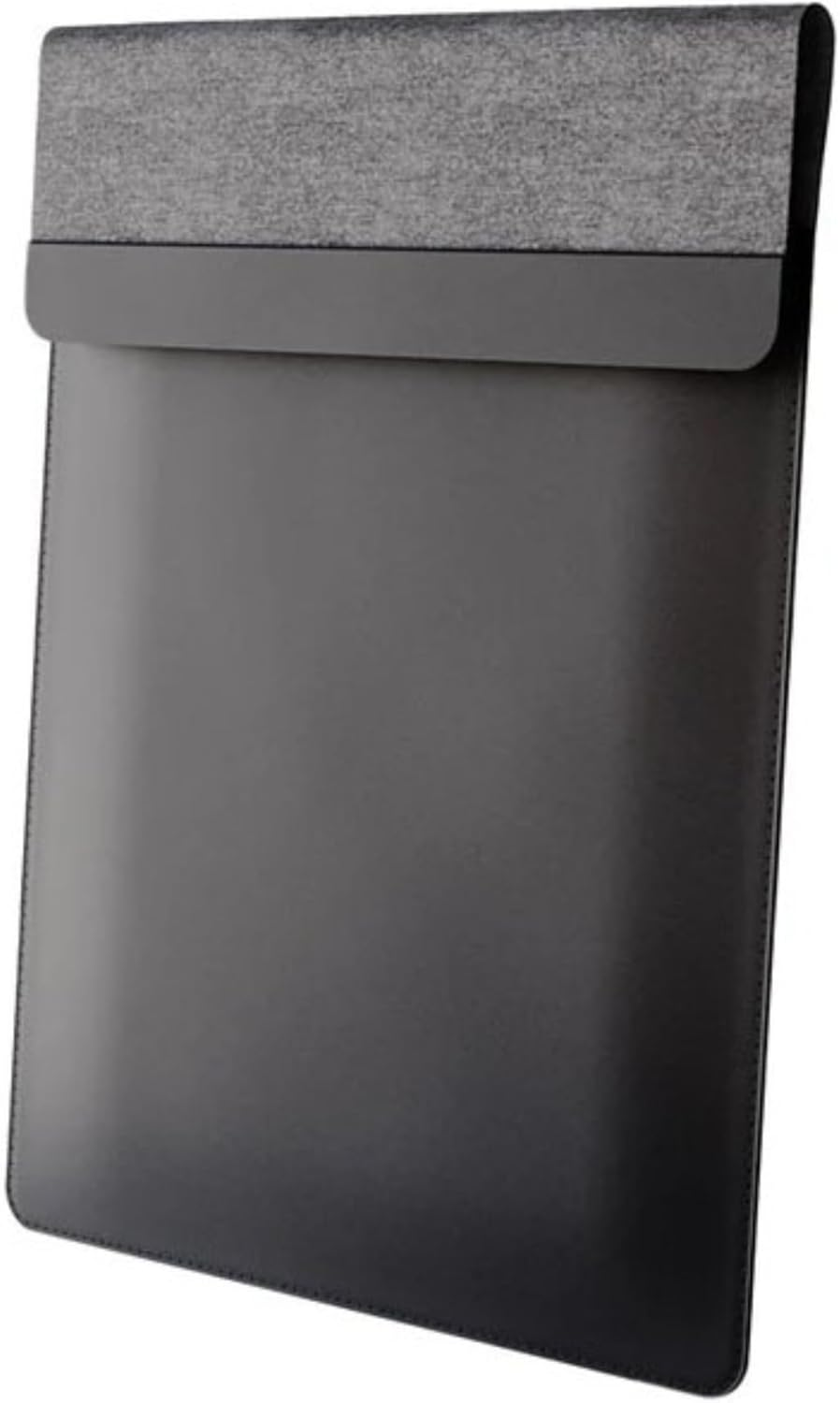 Laser 16" Wireless Charger Laptop Sleeve - Mouse Pad, PU Leather, Magsafe & Qi Compatible, 15W Fast Charge, Water Resistant, Travel Laptop Case - Fits Macbook, Chromebook, Kindle, Ipad Air/Pro (Black) - Black image number 5