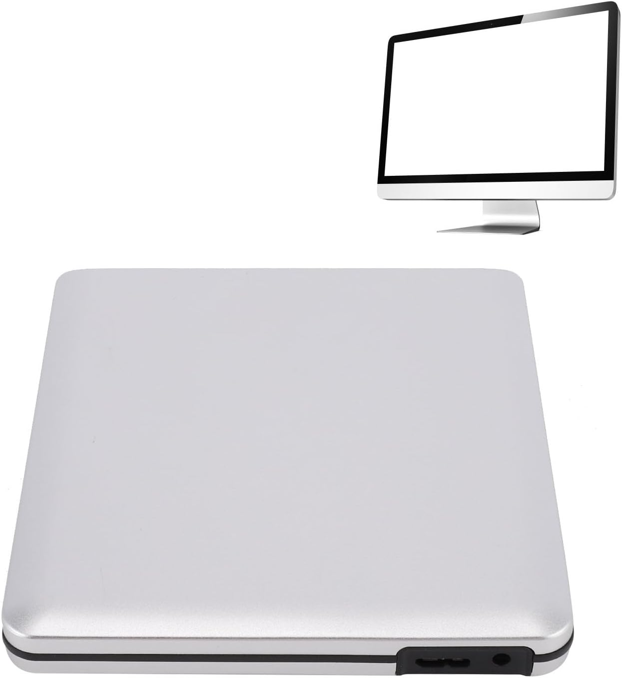 External Disc, CD BD USB DVD Player for Desktops, Laptops and All in One, 3D Blue-Ray Movie Recorder, Optical Plug and Play Drive image number 4