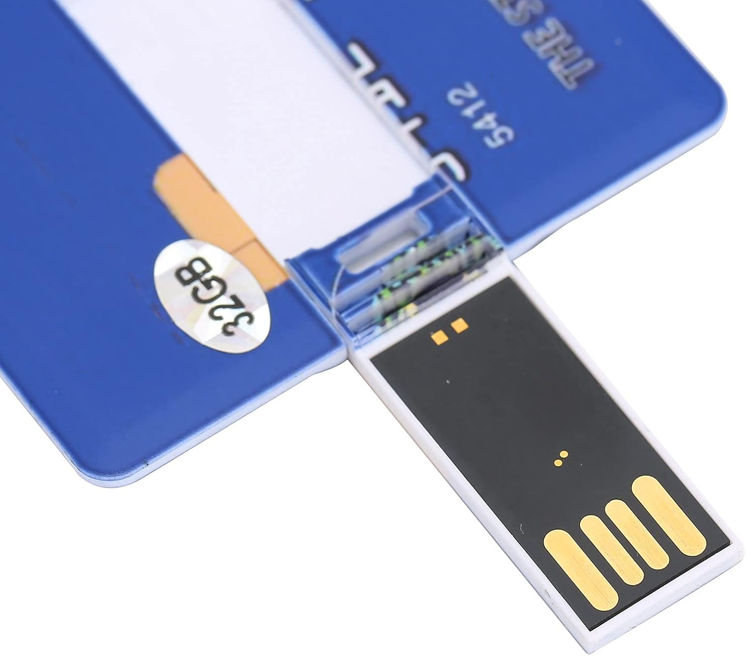 USB Flash Drive, 32GB Credit Bank Card Shape Flash Drive U Disk Thumb, for Data Storage and Transfer image number 6