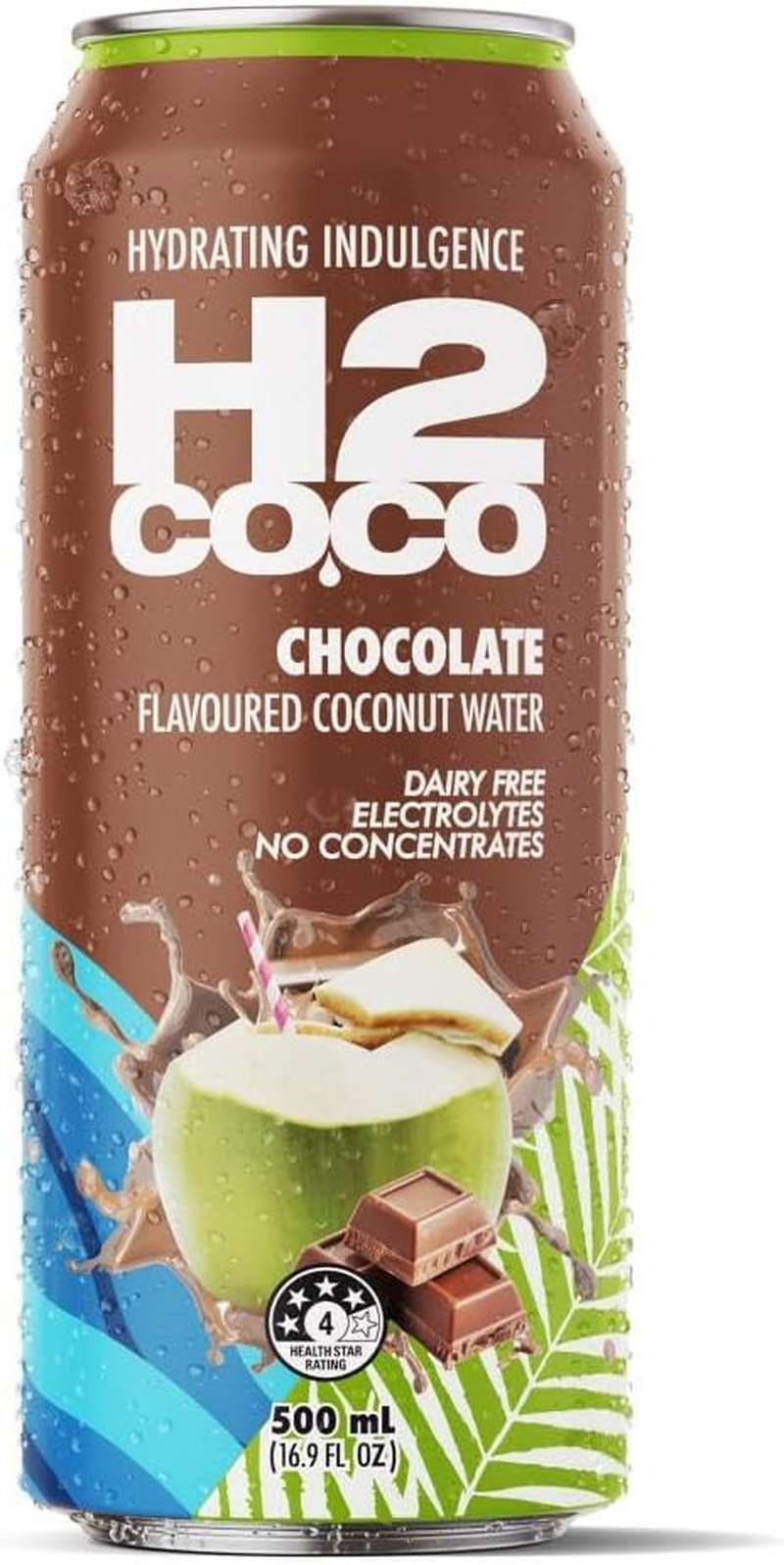 H2Coco Pure Coconut Water, 12 X 500 Ml, Pure Coconut Water with Chocolate image number 4