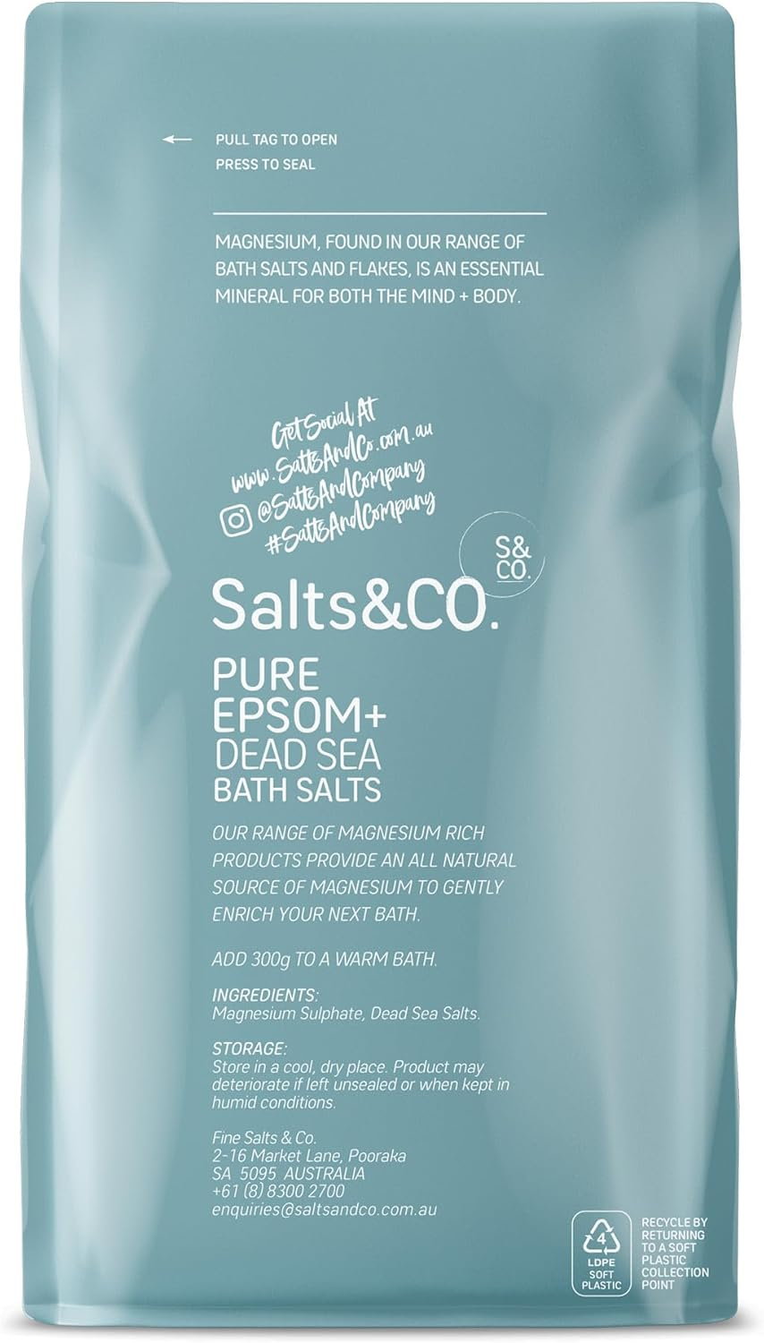 Salts & Co Pure Epsom & Dead Sea Salts image number 2