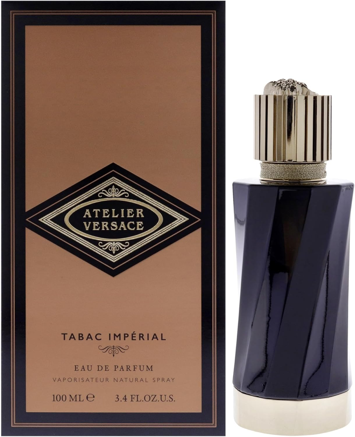 Versace Atelier Tabac Imperial Eau De Parfum for Unisex 100 Ml image number 3