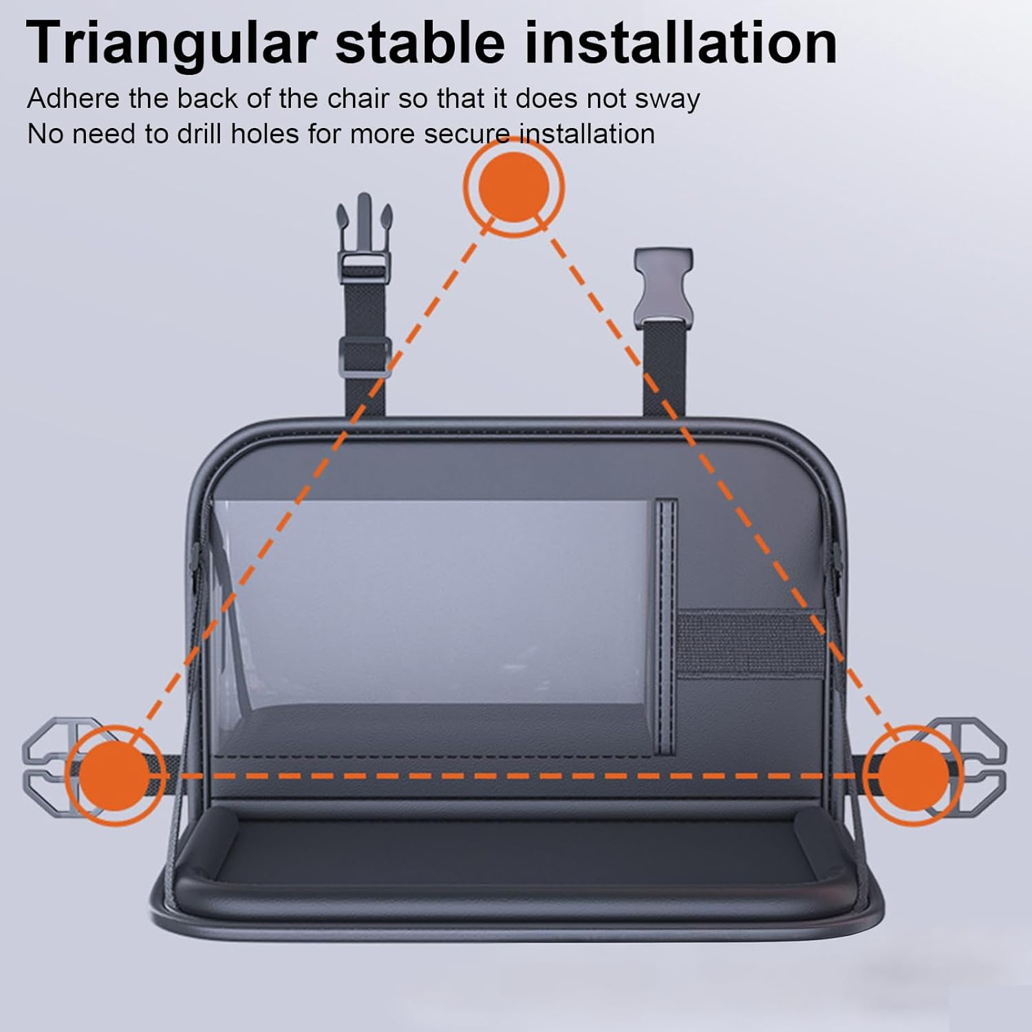 Car Tray for Kids | Folding Laptop Holder Rear Storage | Table for Car Seat | for Snack Time Toddler Airplane Long Ride Camping Eating Office Work Passenger