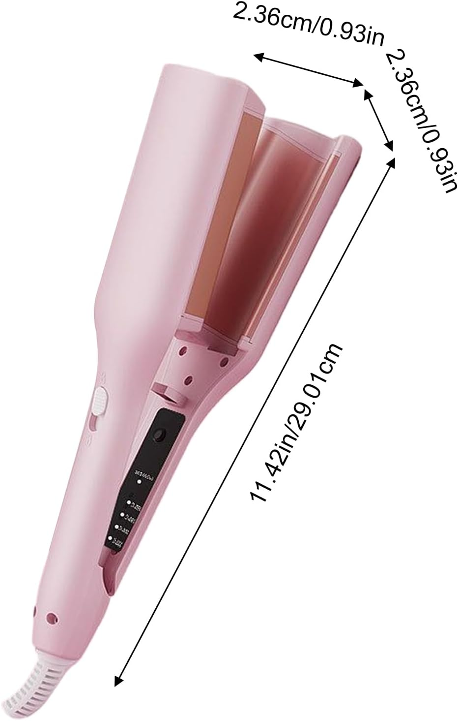 Curling Iron, 4 Temp Hair Styling Tool with Negative Ionic Technology, Anti-Scald Crimper Hair Tool Adjustable Temperatures, 3D French Curl Hairs Curling Iron Heating Lasting, for Men & Women image number 1