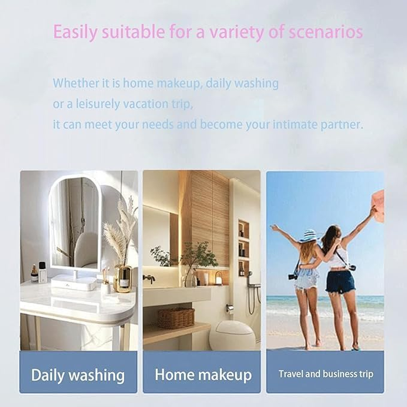 1 Pack Travel Toiletry Bags,Waterproof Travel Organiser,Waterproof Toiletry Bag,Portable Storage Bag,Sundries Bag,Unisex (Pink) image number 3