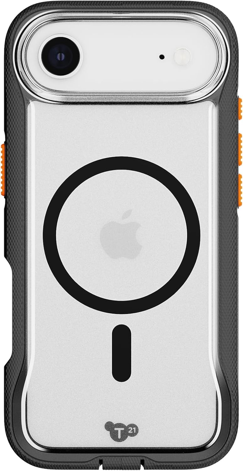 Tech21 Evopro Magsafe Case Apple Iphone 17 Air, Wireless Charging, Magsafe Compatible, Scratch-Resistant Shockproof Protective Cover Case - Clear/Black