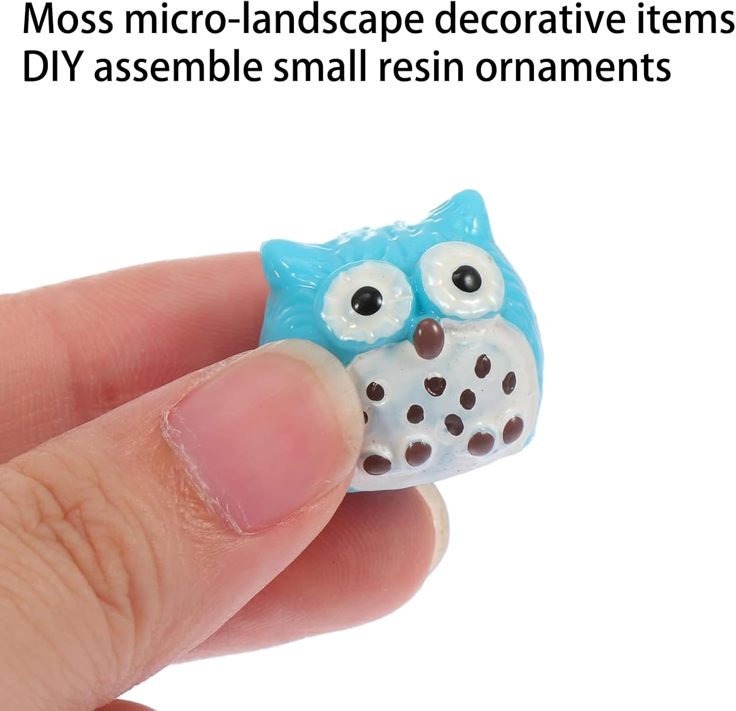Fokmuaex 30 Pcs Mini Resin Owls Decorations | Cute Simulated Owl Ornaments for Fairy Gardens & Photography Props | Durable Lightweight Craft Accessories with Random Colors image number 1