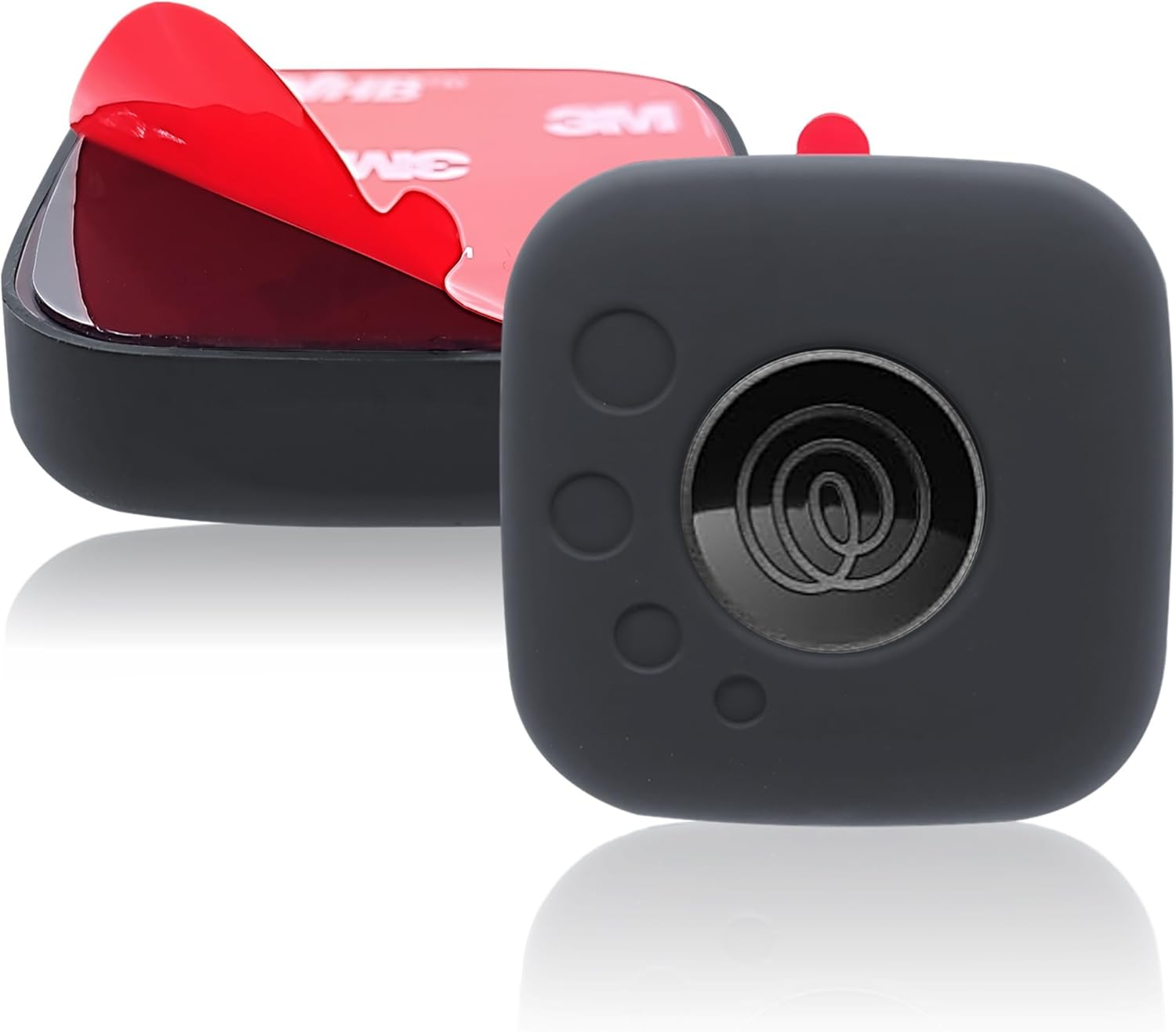 2 Packs Silicone Case for Tile Mate 2022,Mate 2024 Tag for Pet,Cat,Dog Collar,Tracker Cover Accessories, Stable,Safe Finder Holder for Bag (Black)