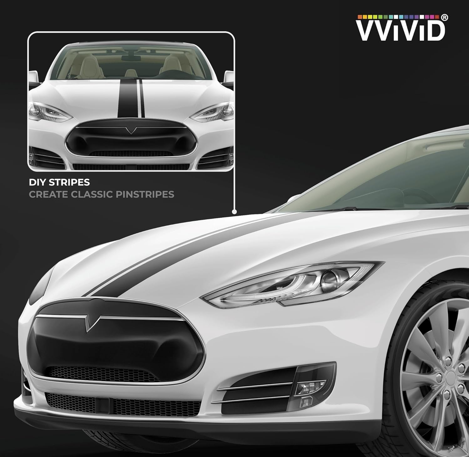 Colorfusion PPF by Vvivid, Gloss Black Dry Apply PPF Tape Roll 2" X 25Ft - Gloss Black image number 4