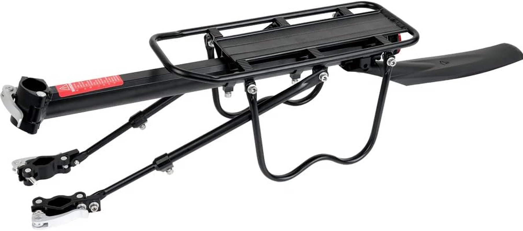 Rear Bike Rack, Bike Cargo Rack with Detachable Fender, Universal Adjustable Bicycle Carrier Rack, Quick Release Mountain Road Bicycle Rear Racks, 50 Kgs Capacity