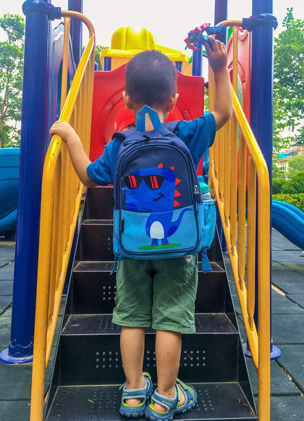 POWOFUN Kids Toddler Preschool Travel Backpack Kindergarten Cool Cute Cartoon Schoolbag Backpack Dinosaur Unicorn Backpack Bookbag for Girls Boys Baby image number 5