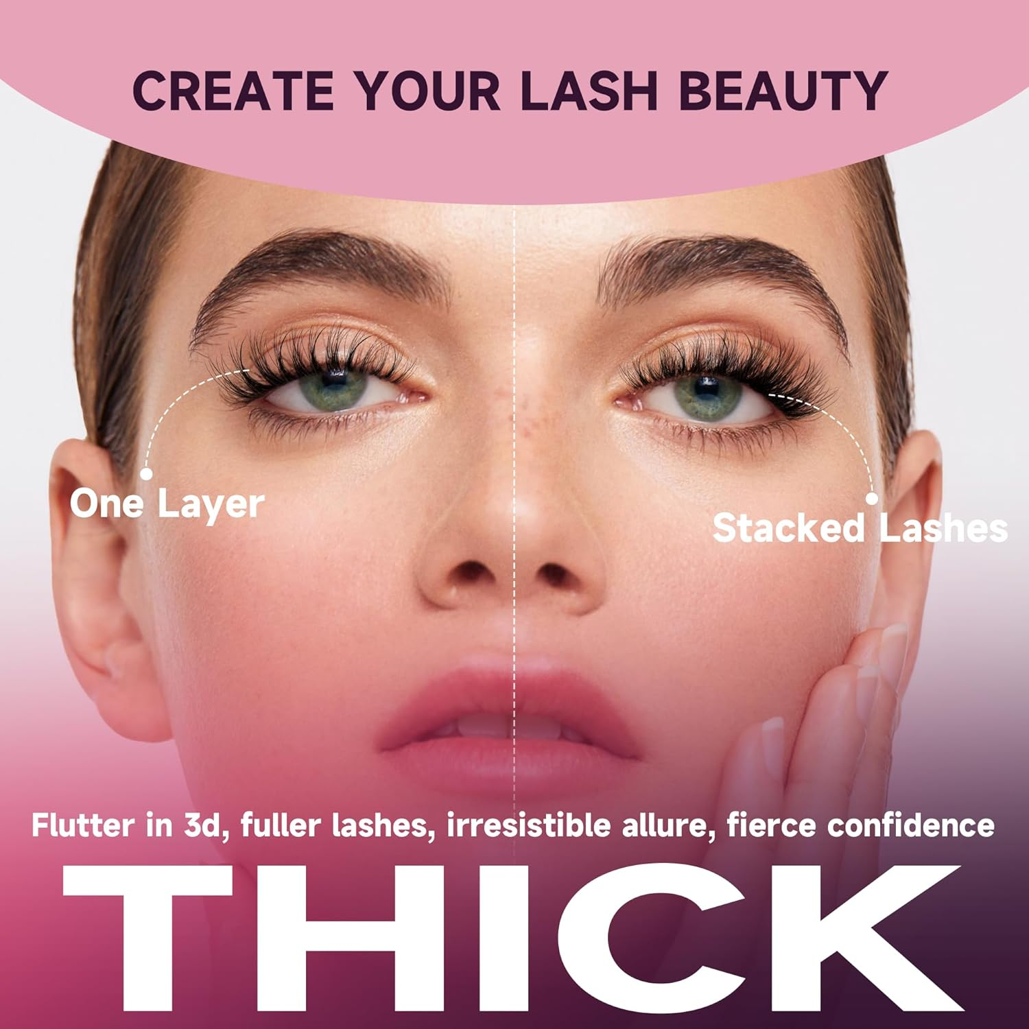 Mayhug Lash Clusters 3D Effect Cluster Lashes 144Pcs D Curl Eyelash Clusters 8-18Mm Fluffy Wispy Lashes Cluster Ultra-Soft & Super Light & DIY Lash Cluster (Dreamy)