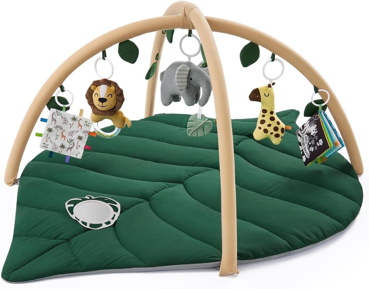 Blissful Diary Baby Play Gym & Activity Mat, Forest Green