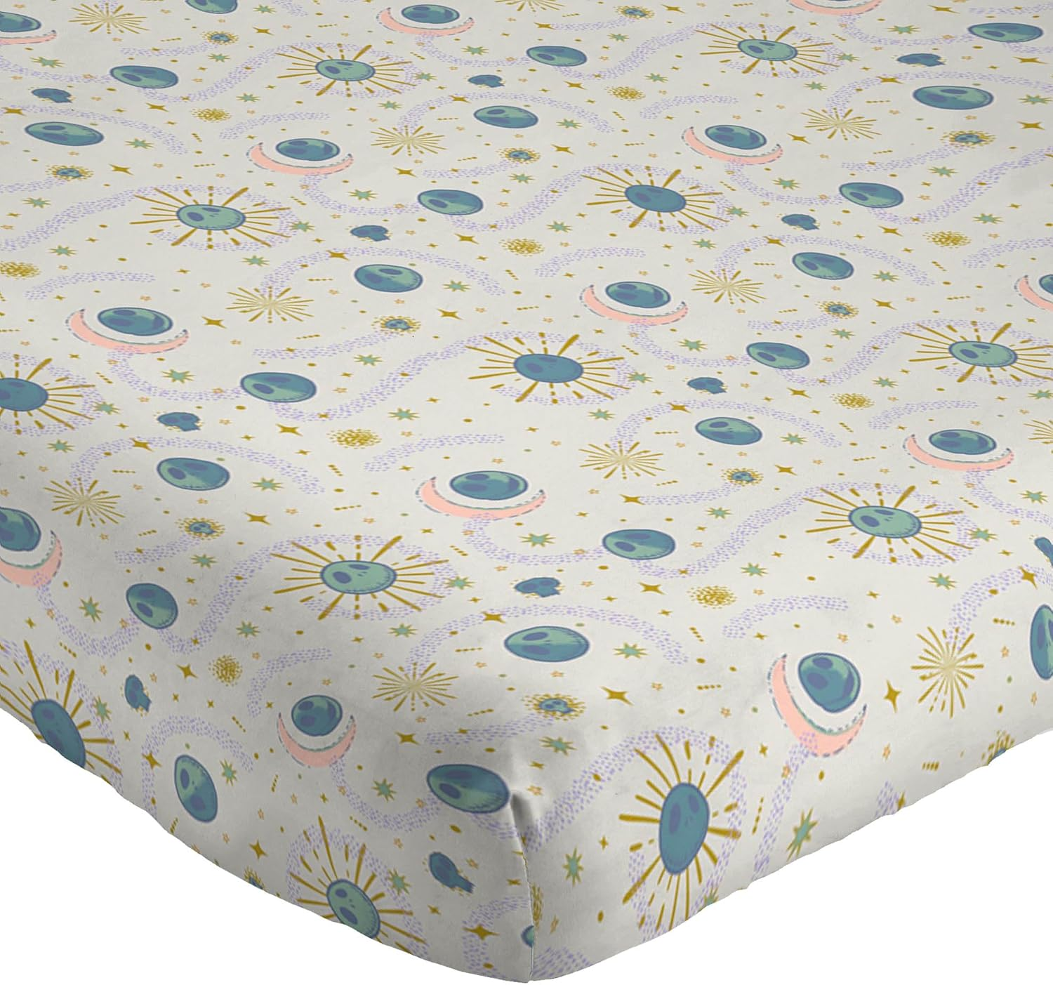 Jay Franco Sheet Set with Fitted, Flat Sheets & Pillow Cover - Ultra-Soft Bedding with Pillowcase for Room Decor, Beige - Nightmare before Christmas, 3 Piece Twin image number 2