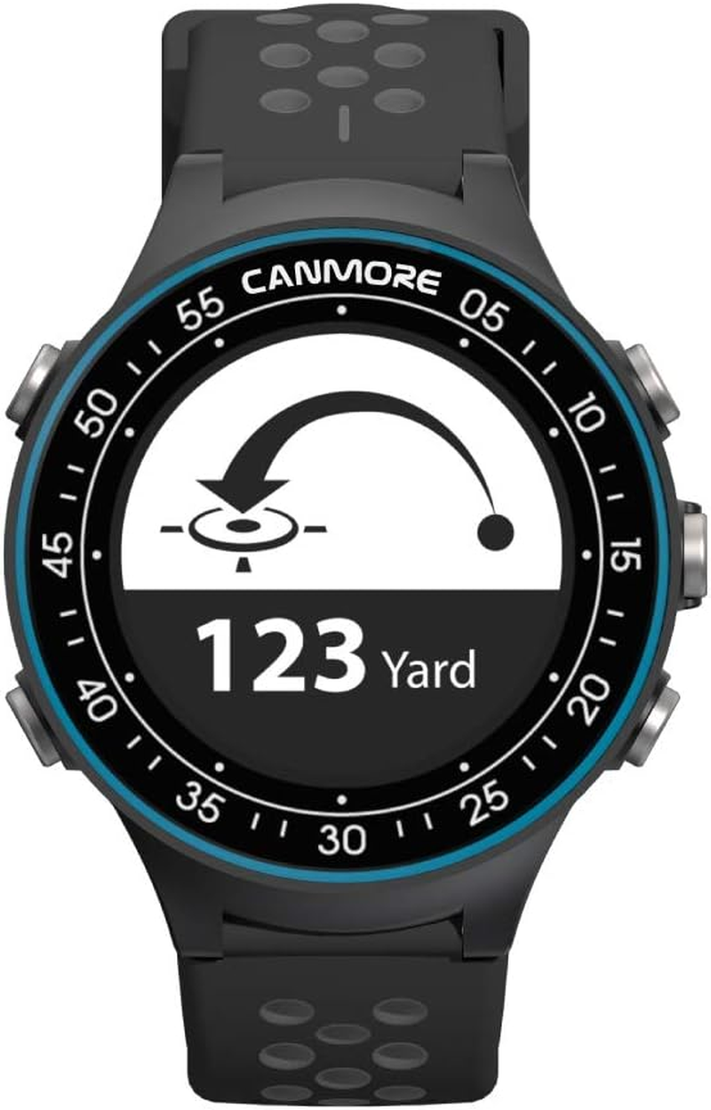 CANMORE TW411 Golf GPS Watch with Fitness Tracker, 41,000+ Free Preloaded Worldwide Course, Upgraded IC Chip, Blue - Blue,Green image number 4