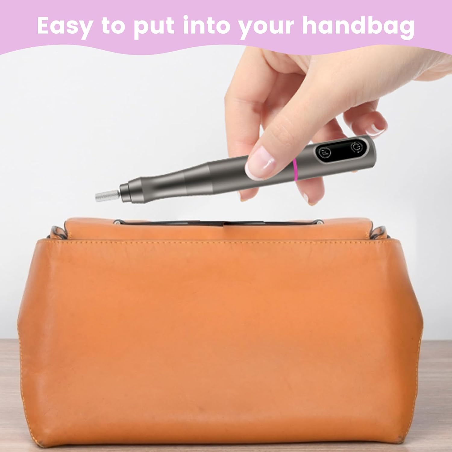 Cordless Nail Drill Set Multipurpose Safe Pedicure Manicure Machine Adjustable Nail Drill Machine Kit Easy to Use Cordless Electric Nail Drill Kit for Home Usage(Grey) image number 2