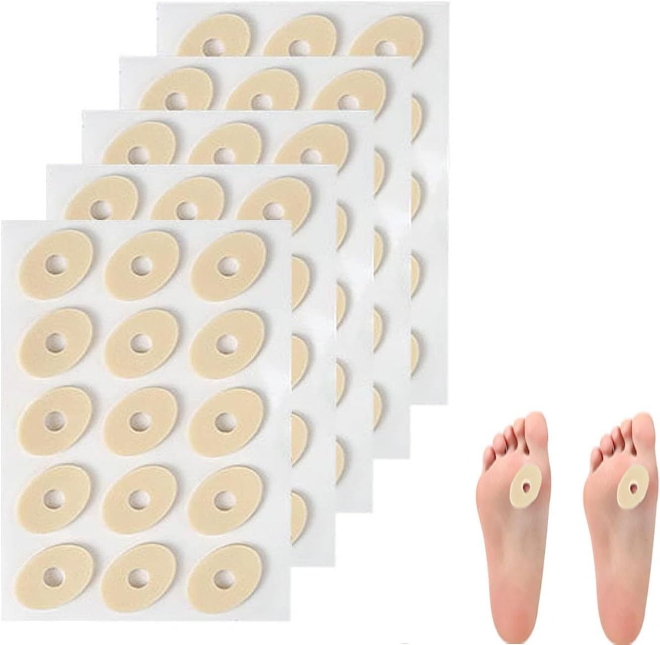 Limcryspp 120 Toe Pads, Waterproof Self-Adhesive Adhesive, Enhance Adhesion, Provide Cushioning, Prevent Friction, and Protect Feet and Toes image number 4