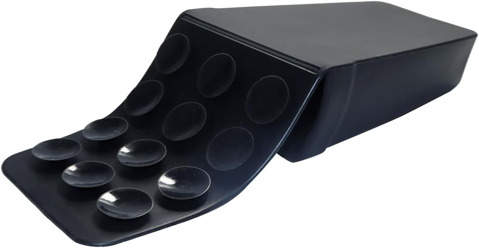 Enwye Heat Resistant Silicone Pouch Protective for Hair Straightener, Soft Washable Silicone Flat Iron Case Holder for Various Household Items (Black) image number 6