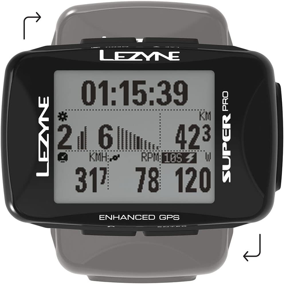 Lezyne Super Pro GPS Bicycle Computer Black image number 1