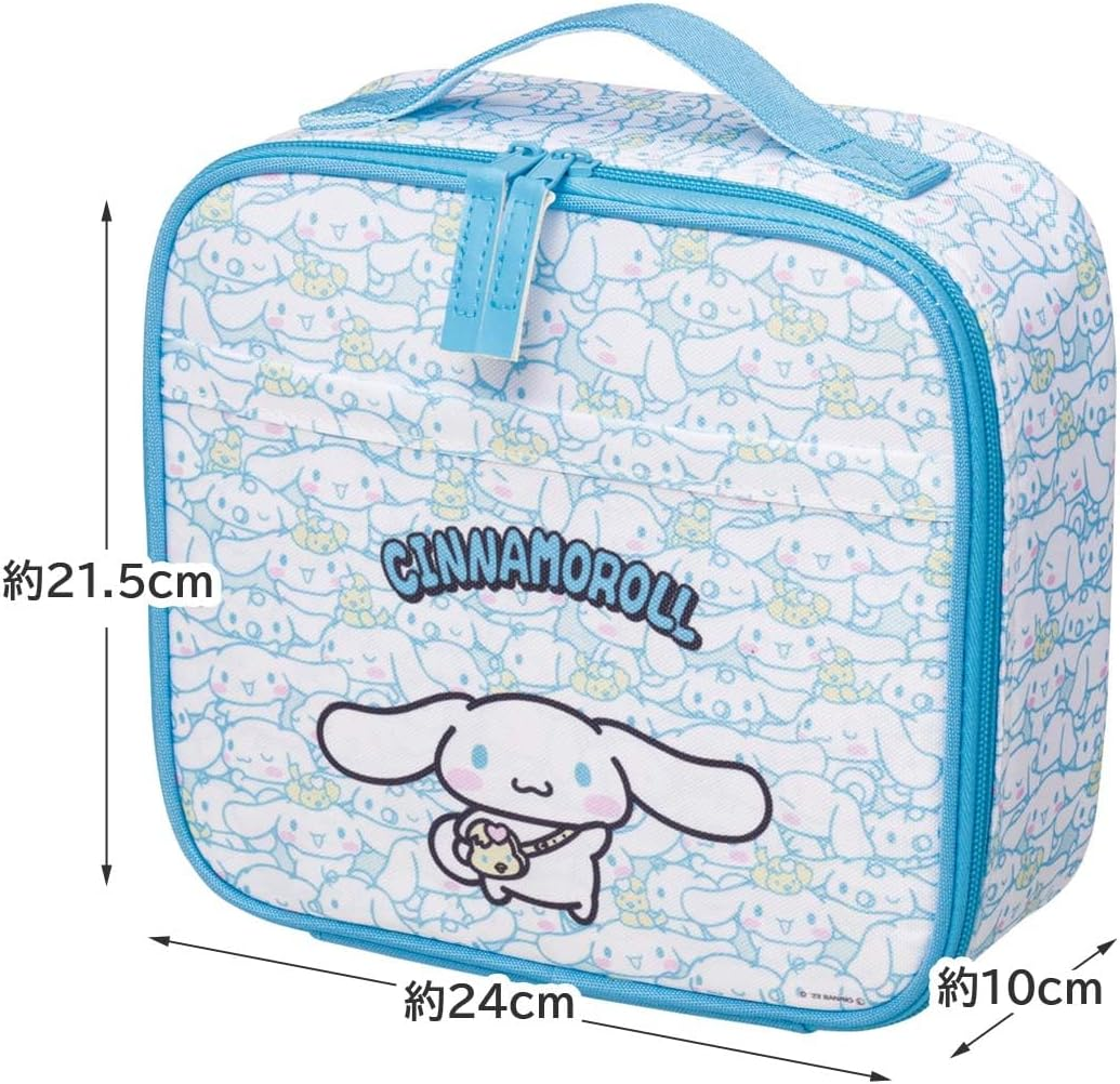Skater KB34-A Children'S Lunch Bag, 1.3 Gal (3.4 L), Carry Lunch Box and Water Bottle Together, Cinnamoroll, Sanrio, Made in Japan - Frozen image number 5