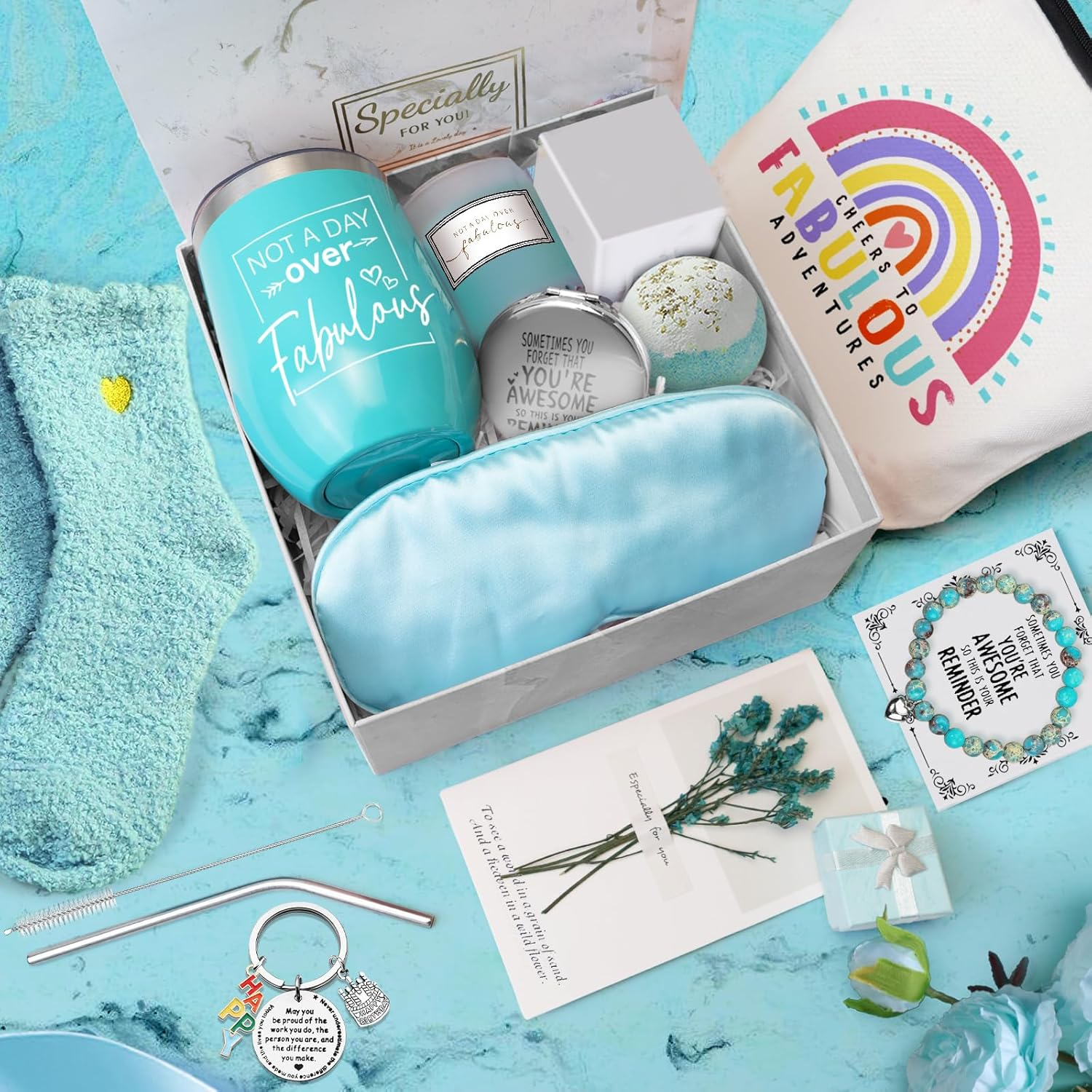 Birthday Pamper Gift Set for Women, Self Care Package with Relaxation Spa Bath Hamper, Christmas Gift for Mom, Sister, Best Friend, Wife, Daughter, Grandaughter, Coworker, Women Who Have Everything image number 2