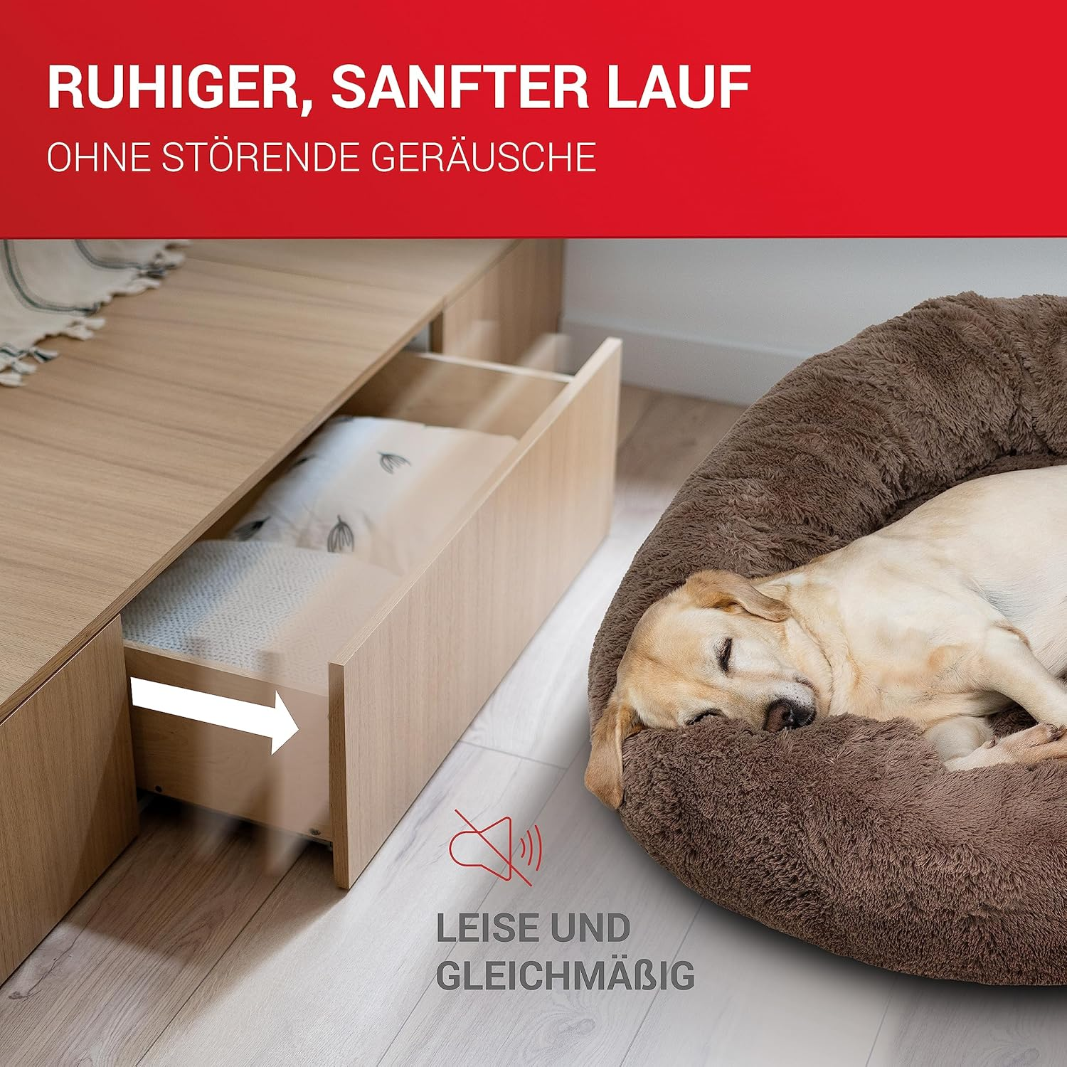 Loumaxx Ball Extension Set of 2 Drawer Runners 27 Mm Groove 400 Mm Runners Drawer Drawer Rail System with Partial Extension - L  300 Mm. image number 7