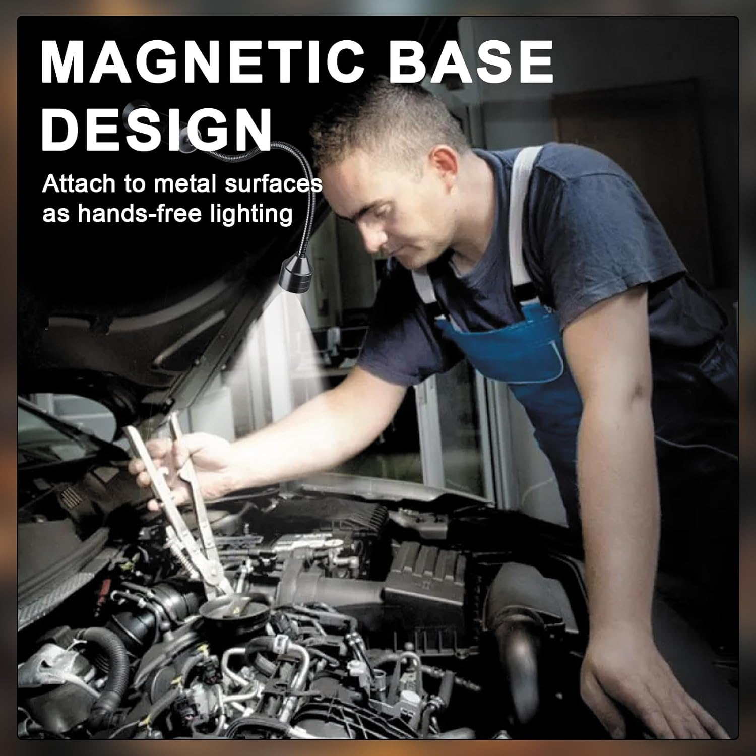 Magnetic Barbecue Grill Light - 2 Pack LED BBQ Light, 360&deg; Flexible Gooseneck, Ultra-Bright, Weather Resistant, Adjustable for Gas/Charcoal/Electric Grills image number 6